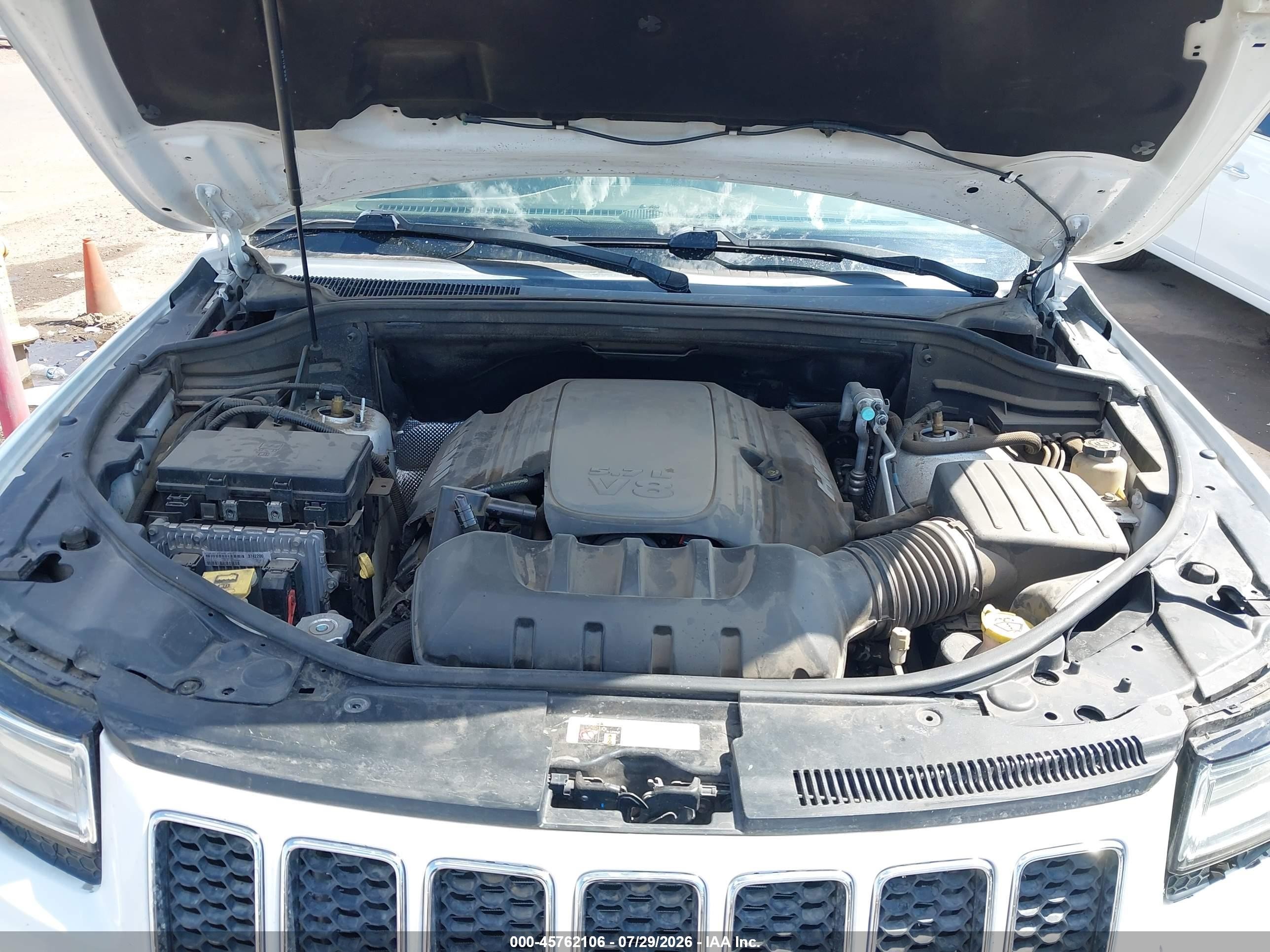 2015 Jeep Grand Cherokee Overland Белый vin: 1C4RJFCT0FC764841