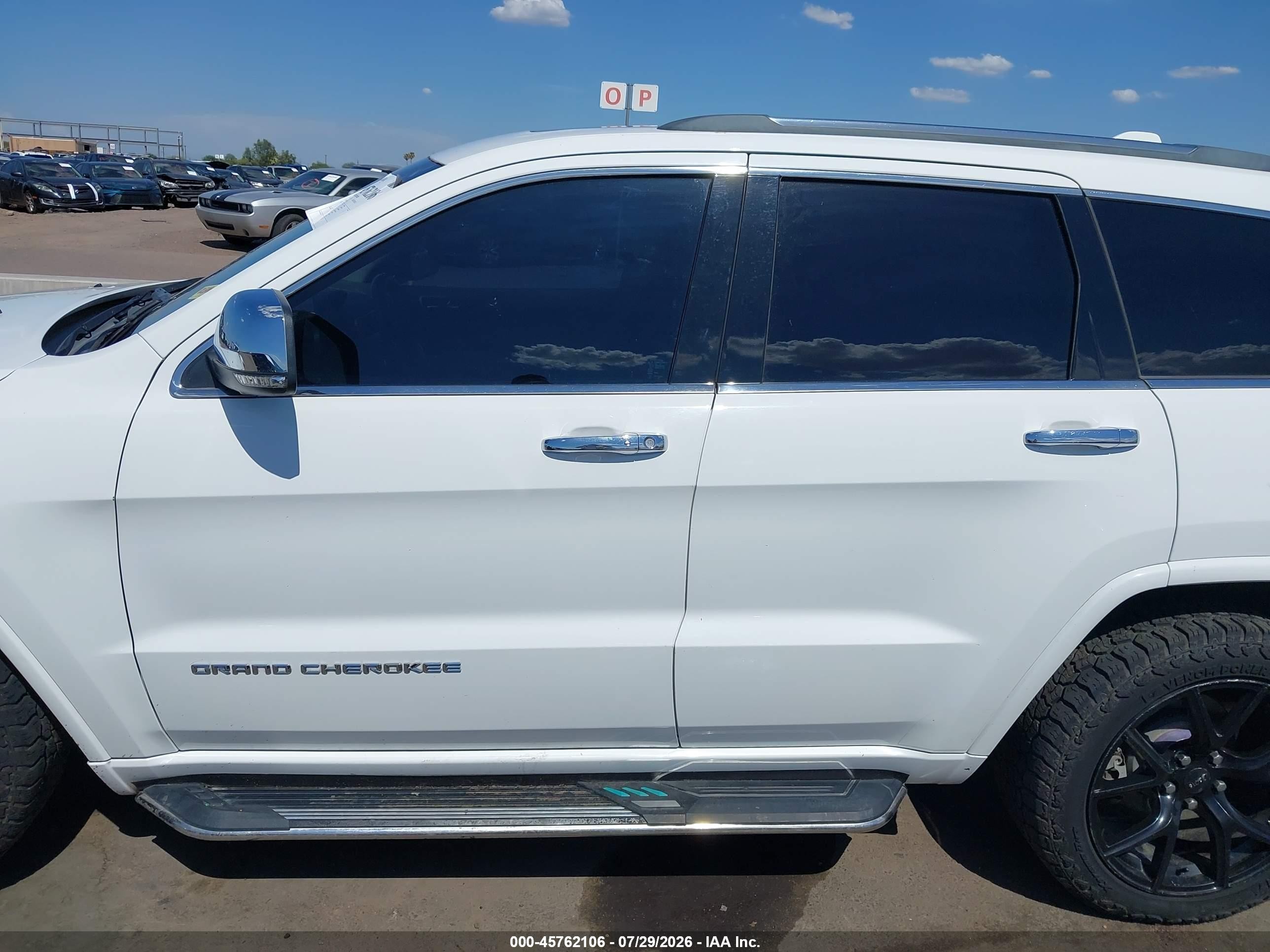 2015 Jeep Grand Cherokee Overland Белый vin: 1C4RJFCT0FC764841