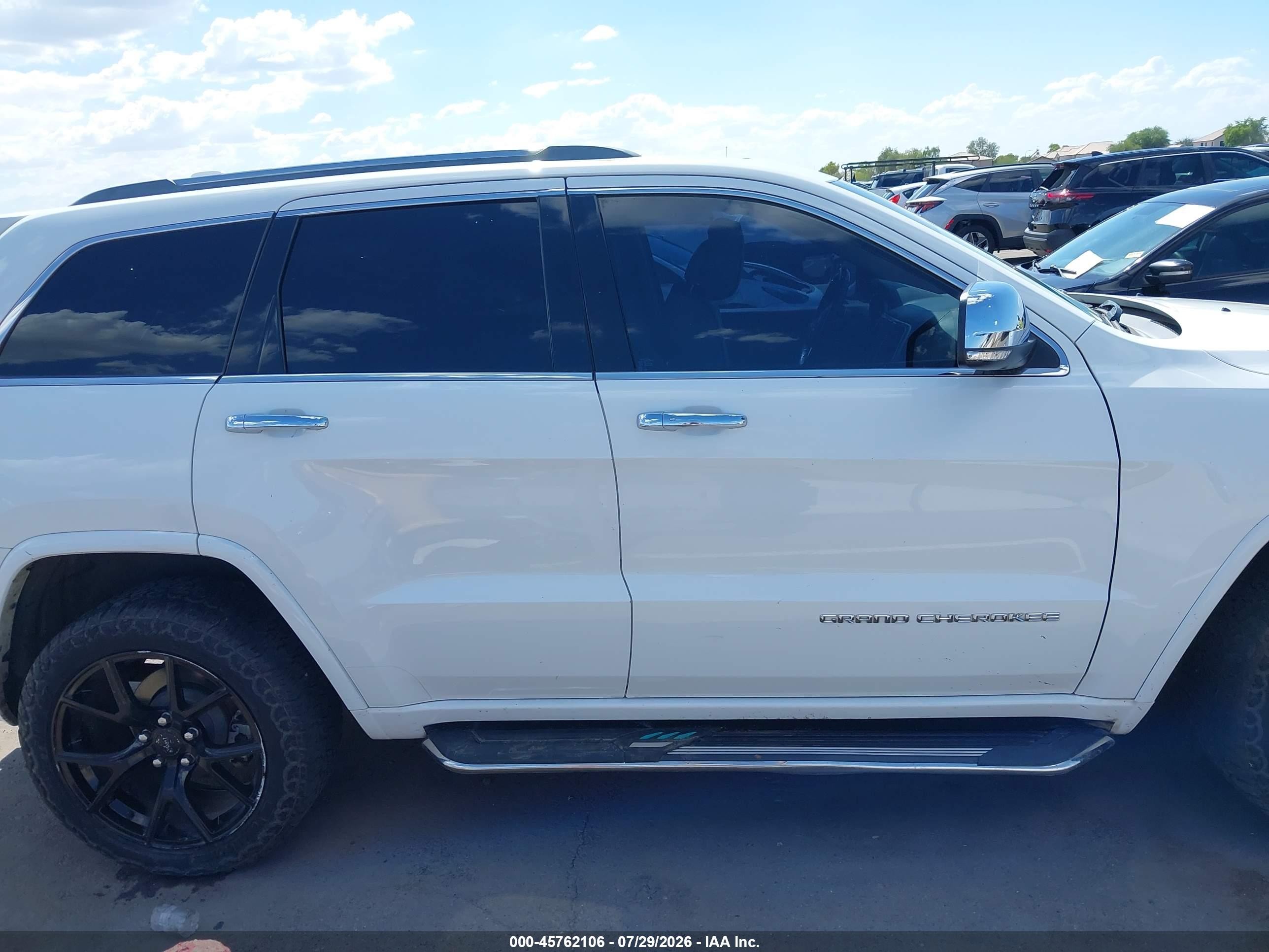 2015 Jeep Grand Cherokee Overland Белый vin: 1C4RJFCT0FC764841