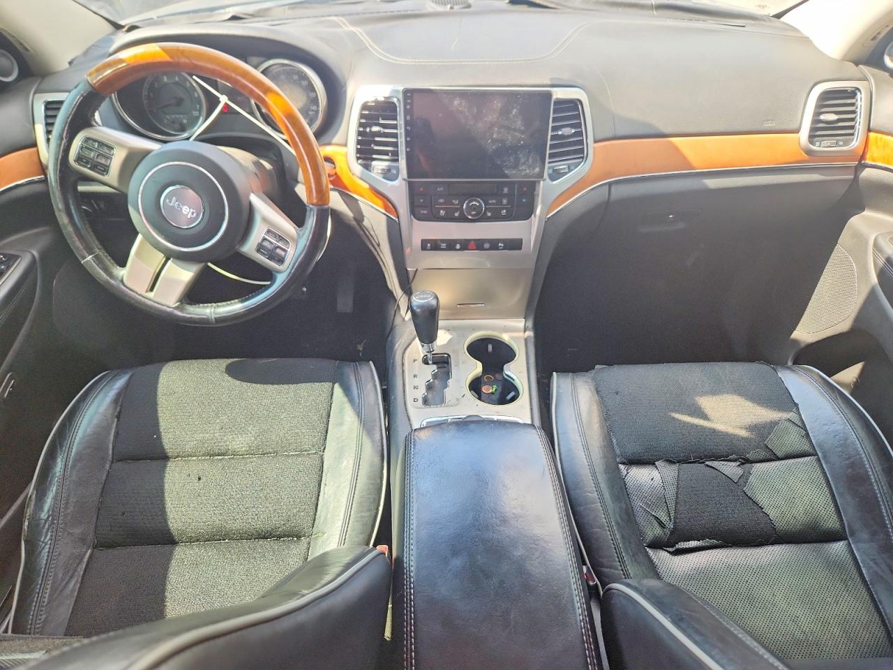 2012 Jeep Grand Cherokee Overland Black vin: 1C4RJFCT1CC214995