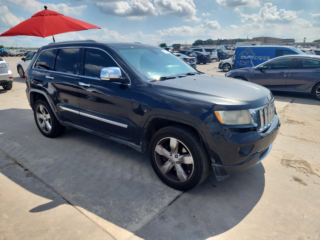 2012 Jeep Grand Cherokee Overland Black vin: 1C4RJFCT1CC214995