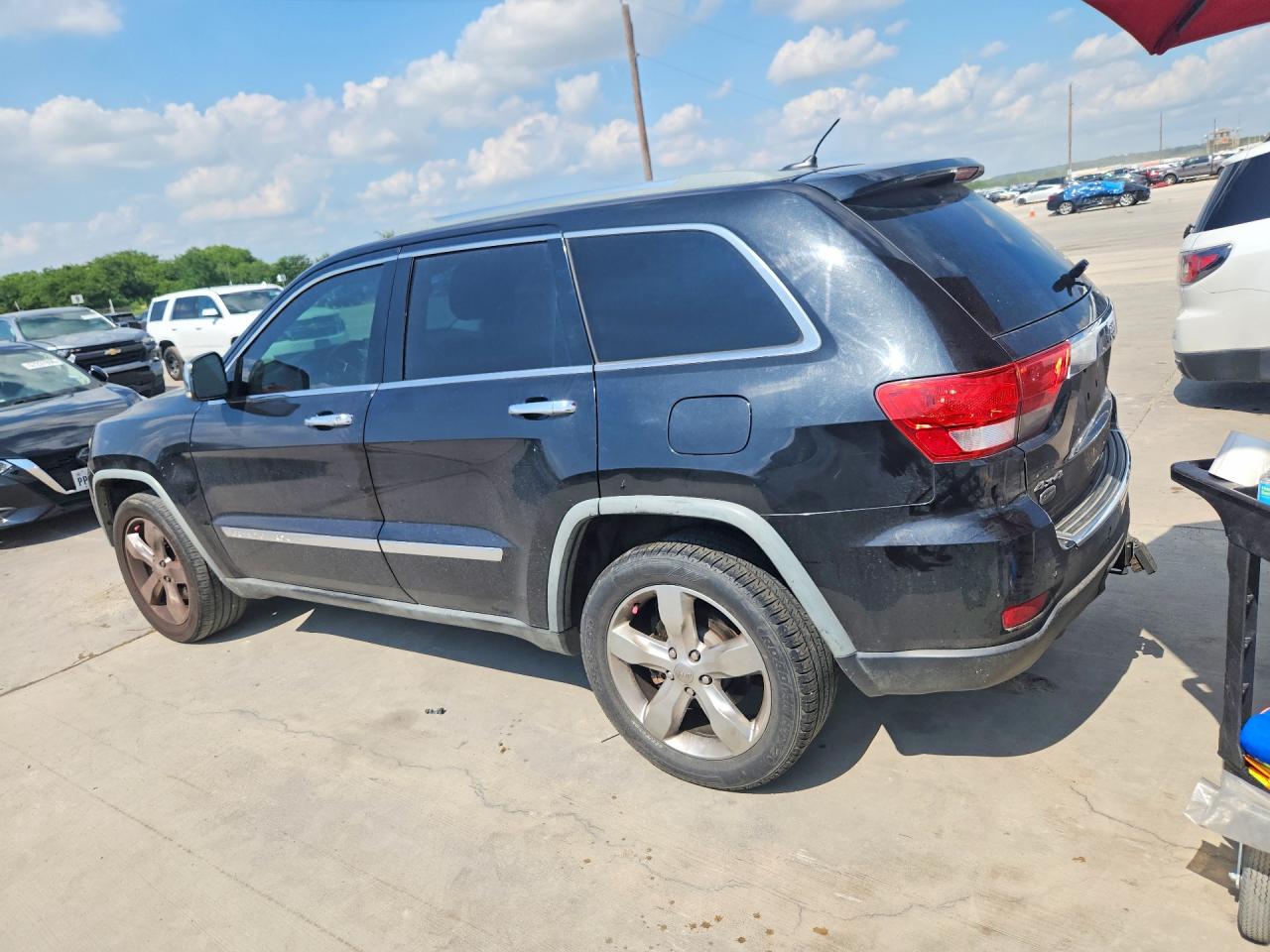 2012 Jeep Grand Cherokee Overland Black vin: 1C4RJFCT1CC214995