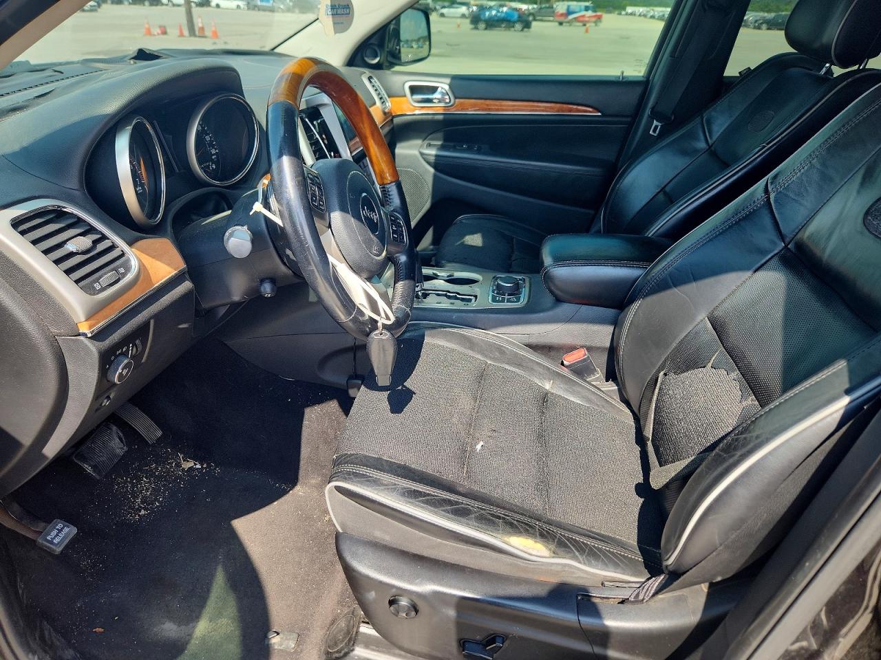 2012 Jeep Grand Cherokee Overland Black vin: 1C4RJFCT1CC214995