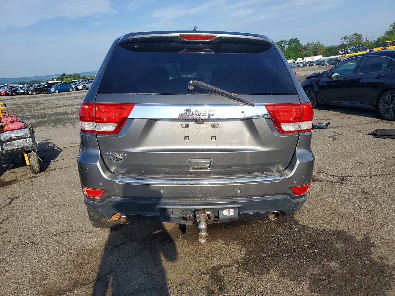 2012 Jeep Grand Cherokee Overland Silver vin: 1C4RJFCT1CC233787