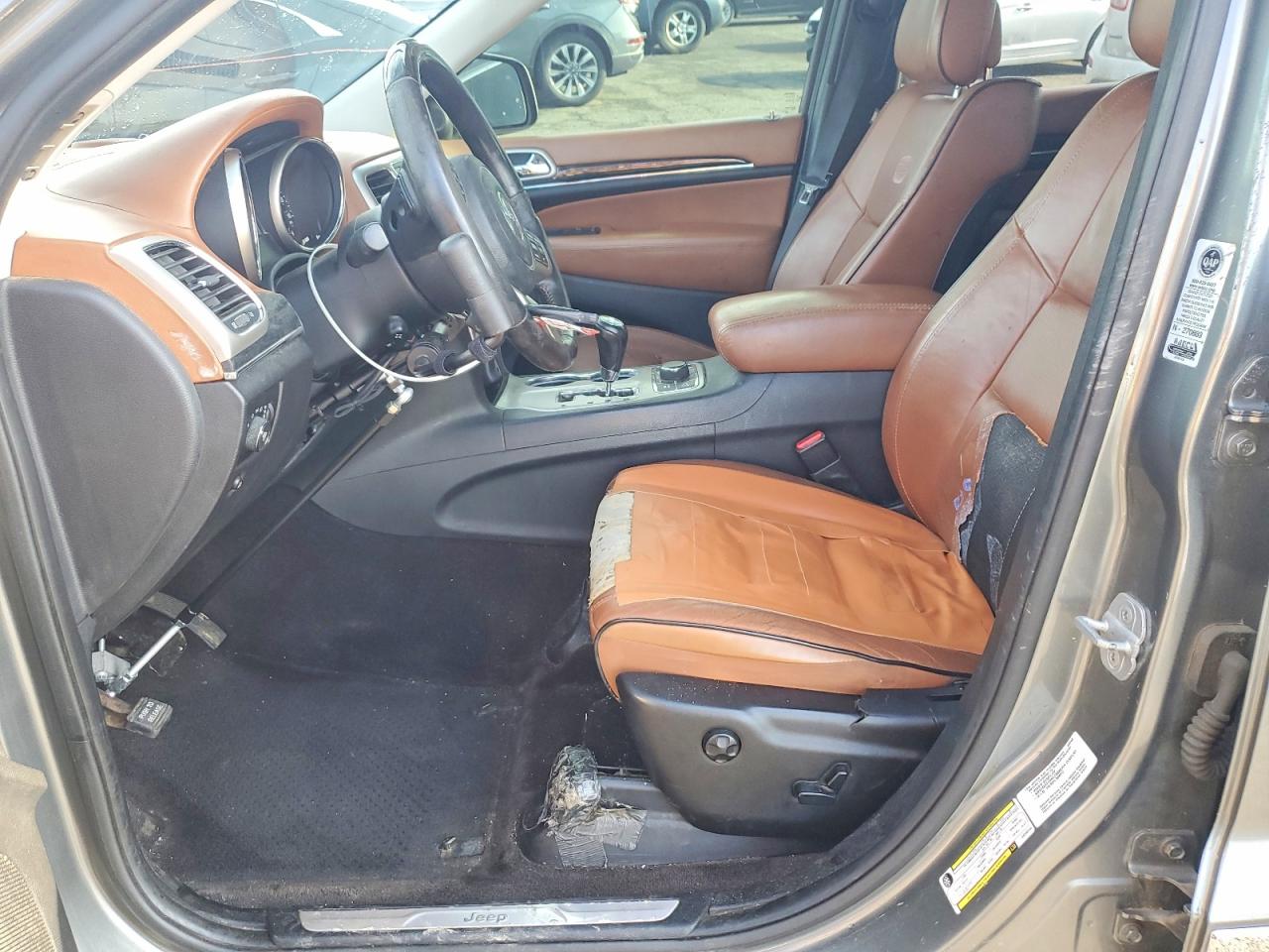 2012 Jeep Grand Cherokee Overland Silver vin: 1C4RJFCT1CC233787