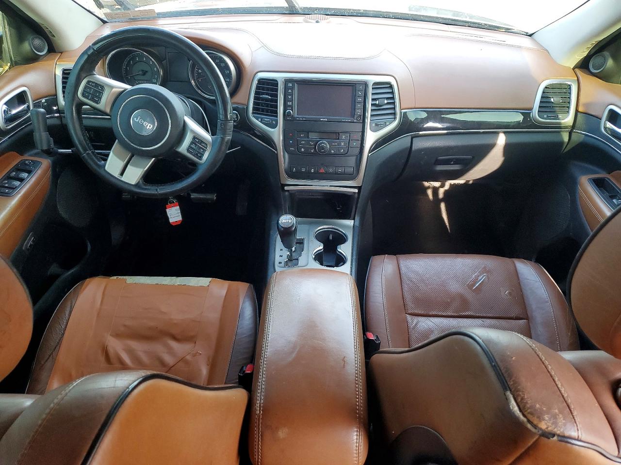 2012 Jeep Grand Cherokee Overland Silver vin: 1C4RJFCT1CC233787