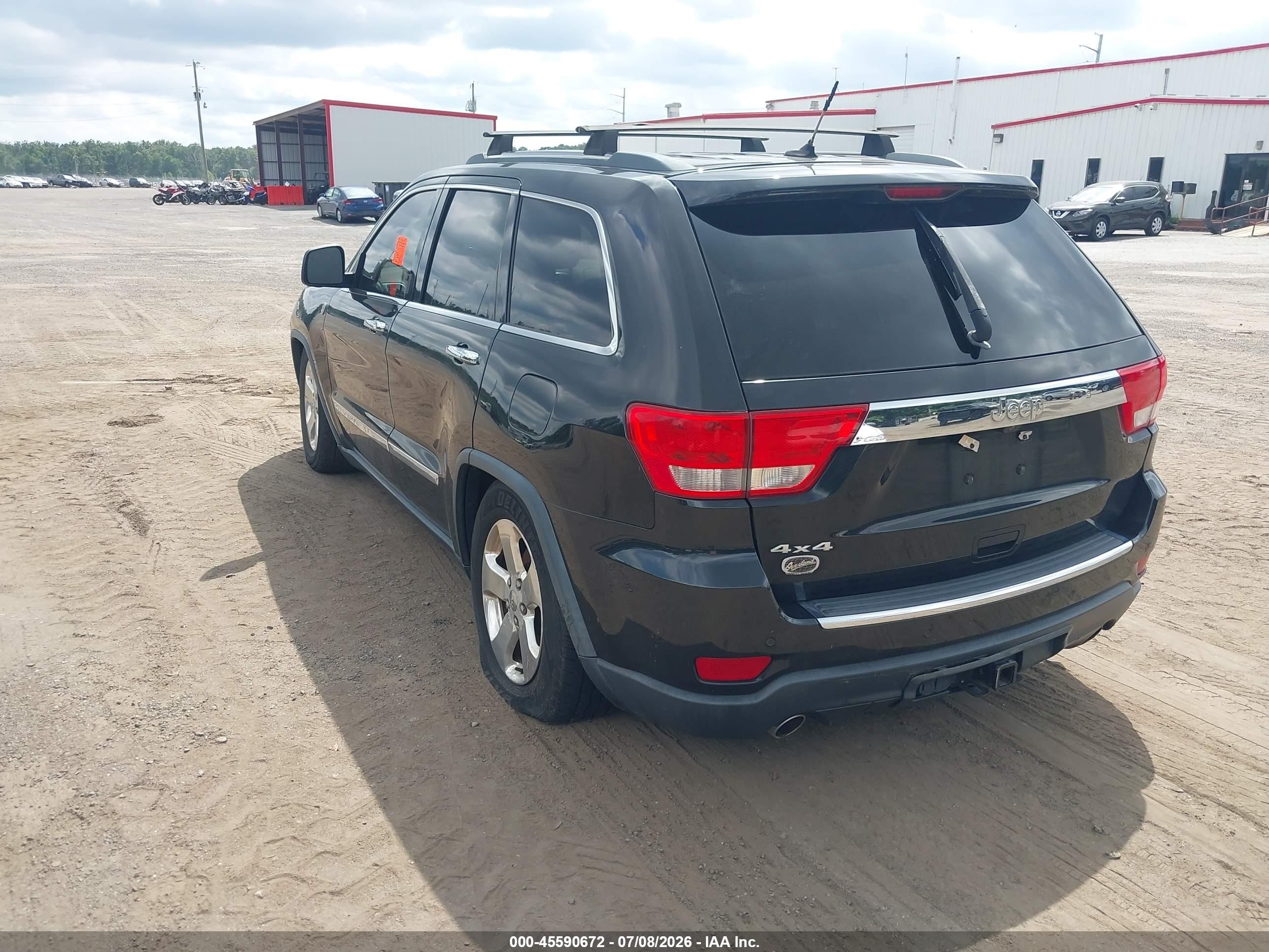 2013 Jeep Grand Cherokee Overland Summit Black vin: 1C4RJFCT1DC631373
