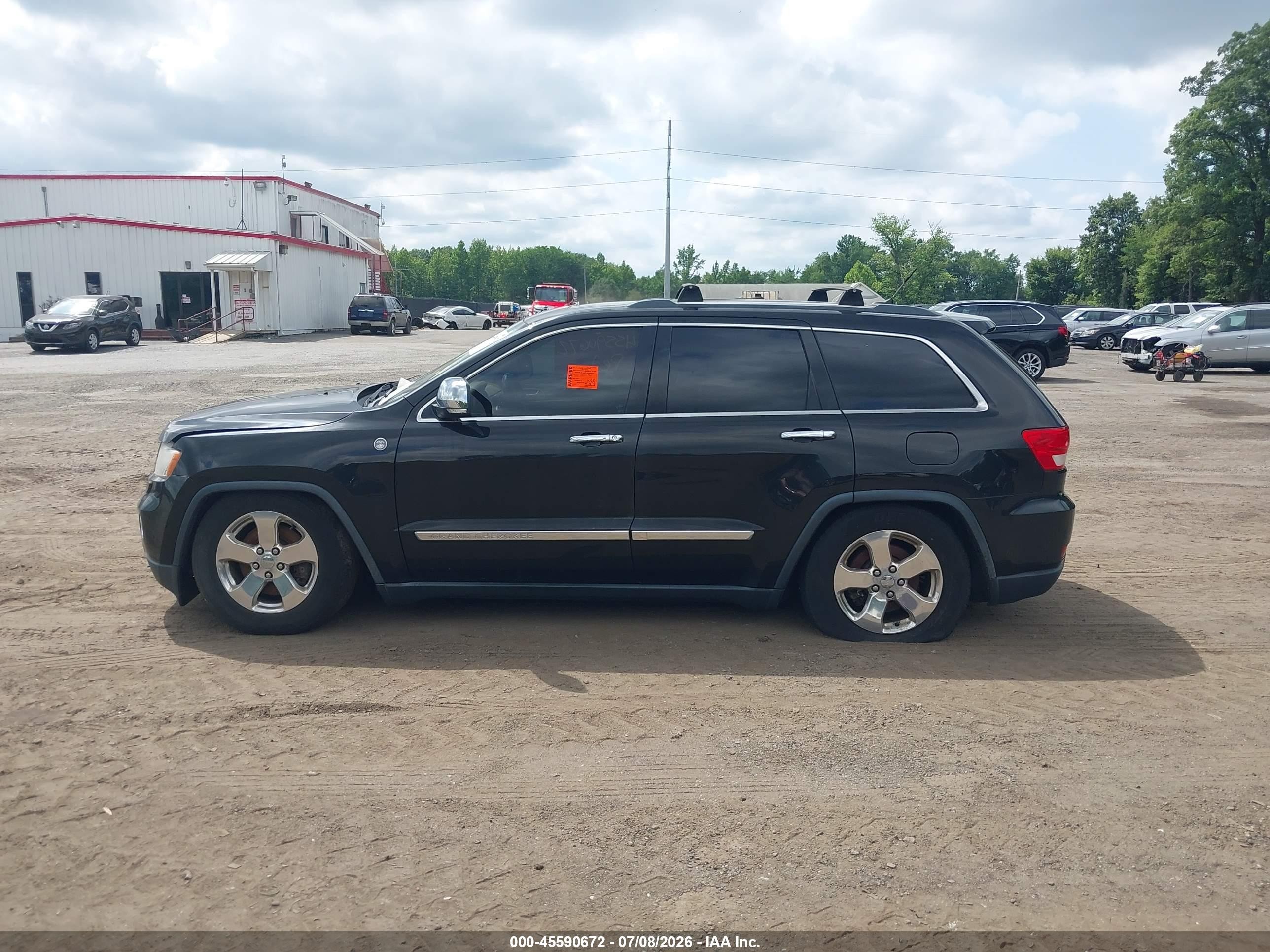 2013 Jeep Grand Cherokee Overland Summit Black vin: 1C4RJFCT1DC631373