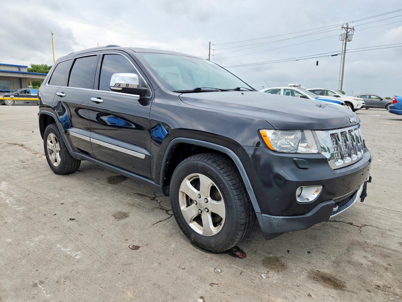 2013 Jeep Grand Cherokee Overland Black vin: 1C4RJFCT1DC639330