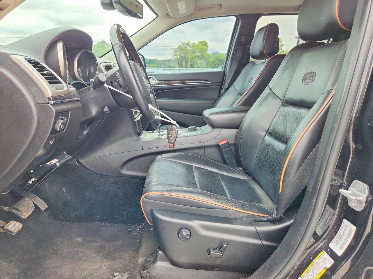 2013 Jeep Grand Cherokee Overland Black vin: 1C4RJFCT1DC639330