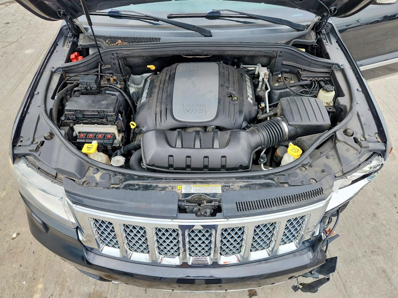 2013 Jeep Grand Cherokee Overland Black vin: 1C4RJFCT1DC639330