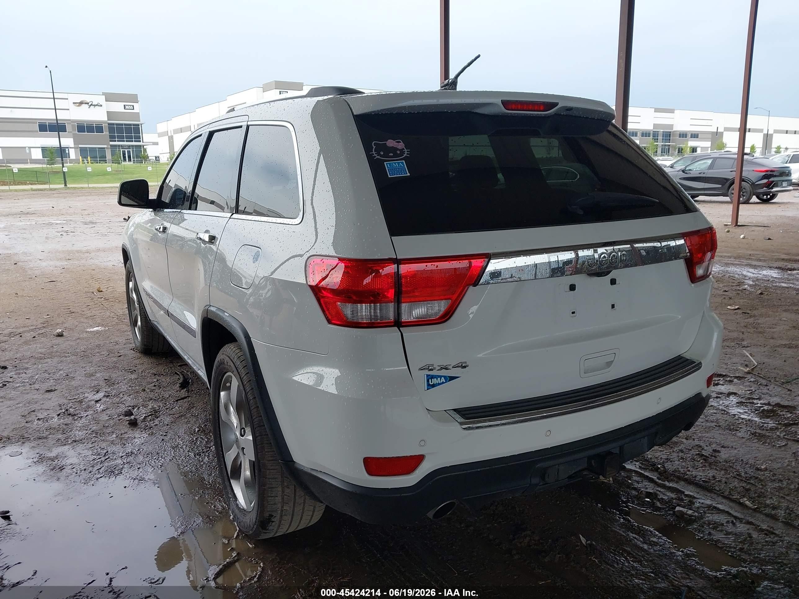 2013 Jeep Grand Cherokee Overland Белый vin: 1C4RJFCT1DC646472