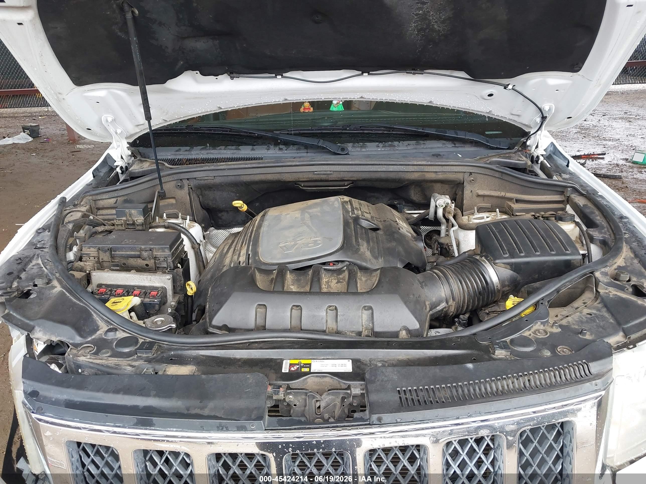 2013 Jeep Grand Cherokee Overland Белый vin: 1C4RJFCT1DC646472