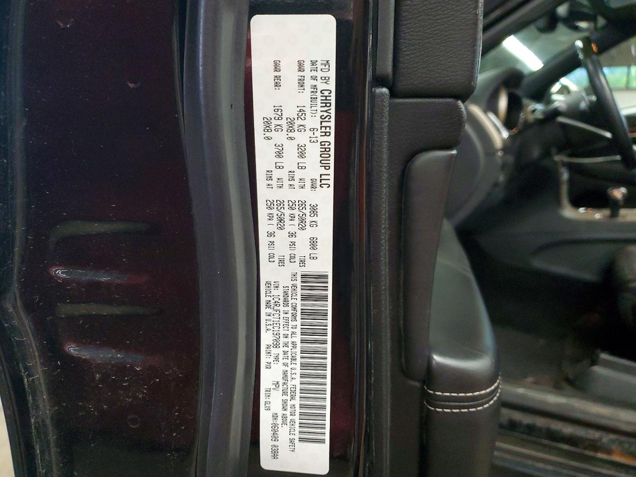 2014 Jeep Grand Cherokee Overland Black vin: 1C4RJFCT1EC197098