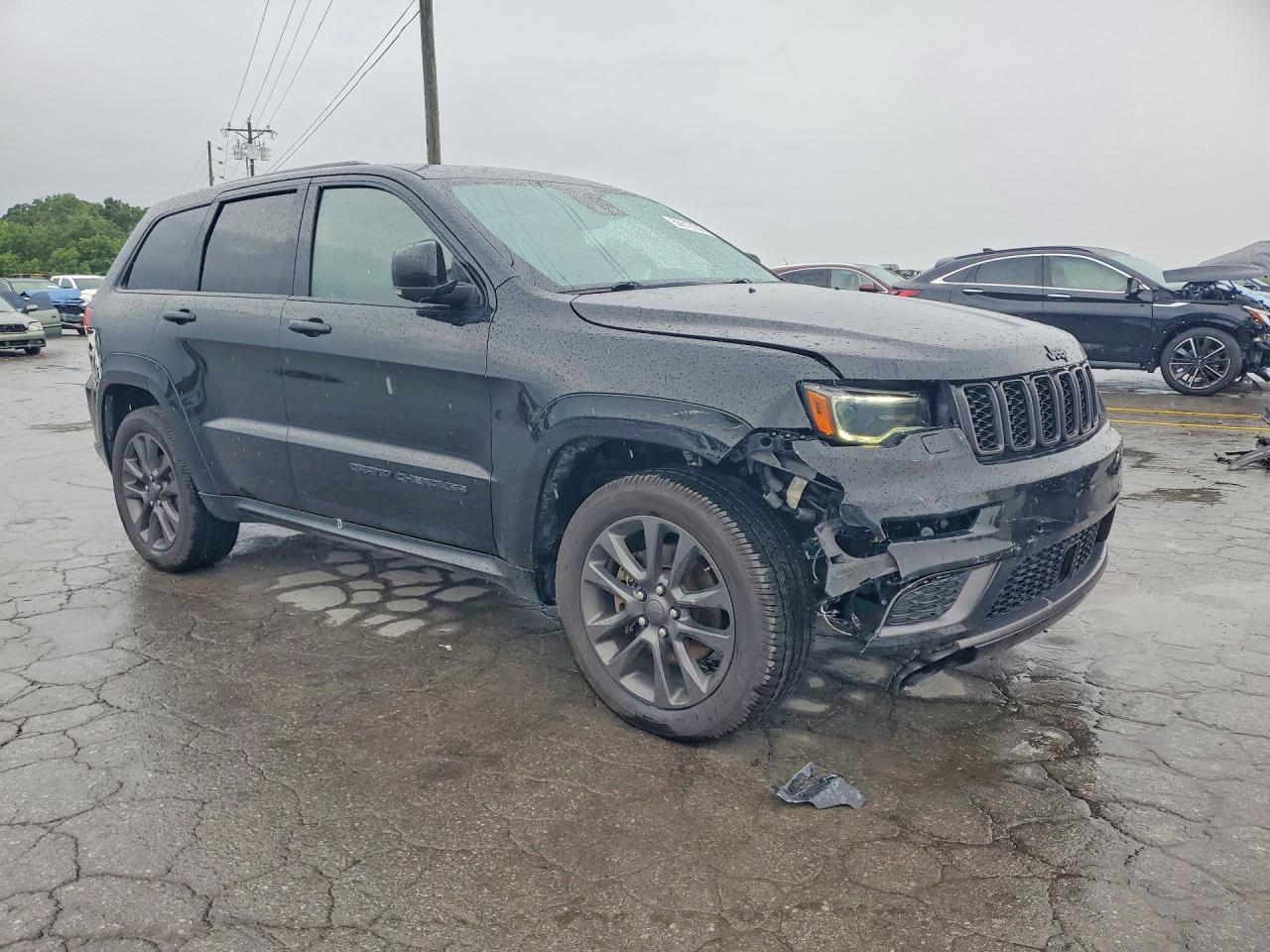 2018 Jeep Grand Cherokee Overland Black vin: 1C4RJFCT1JC244527