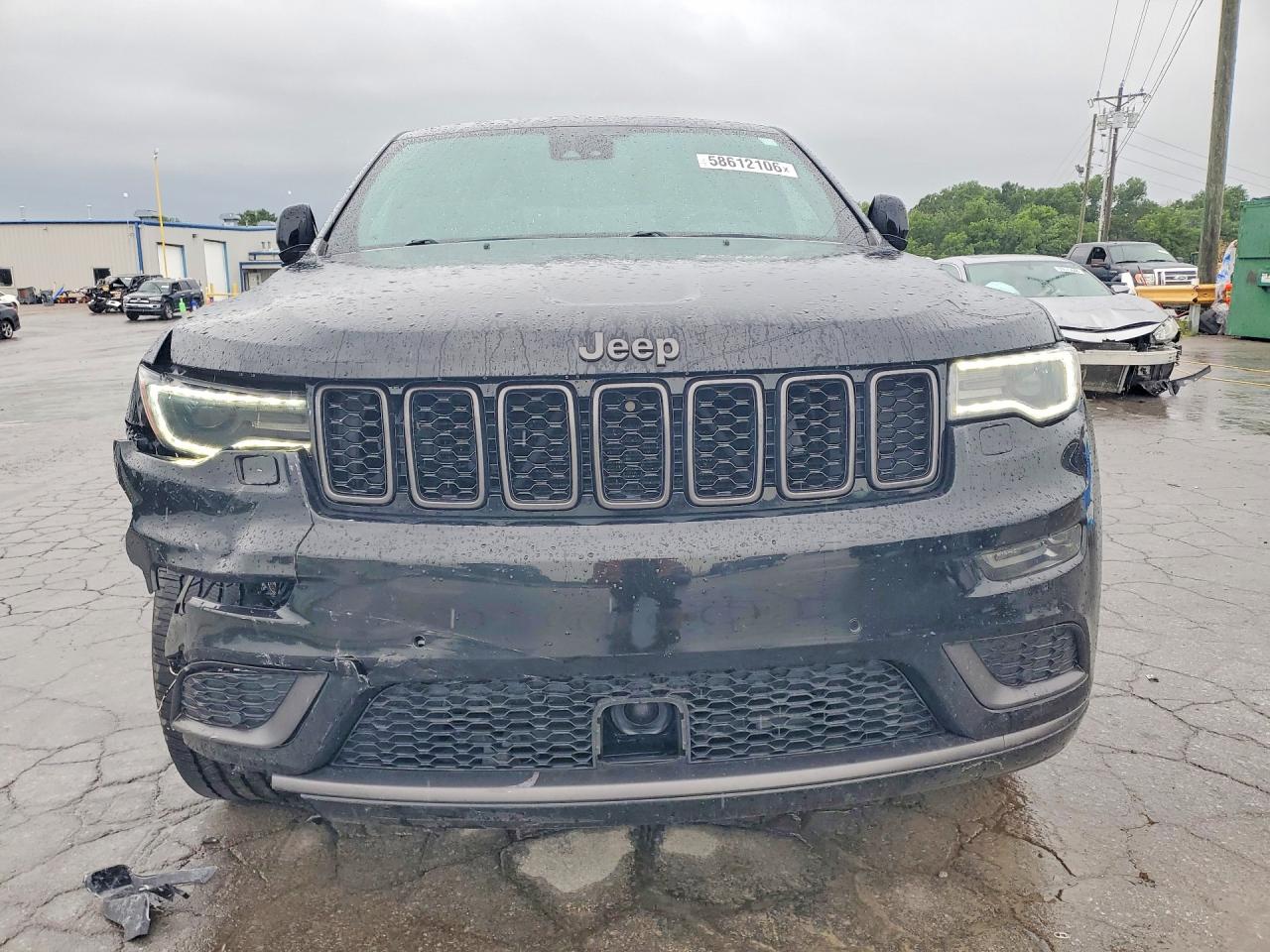 2018 Jeep Grand Cherokee Overland Black vin: 1C4RJFCT1JC244527