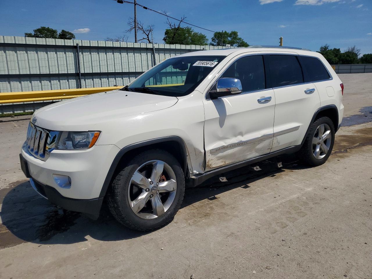2012 Jeep Grand Cherokee Overland Белый vin: 1C4RJFCT2CC116638