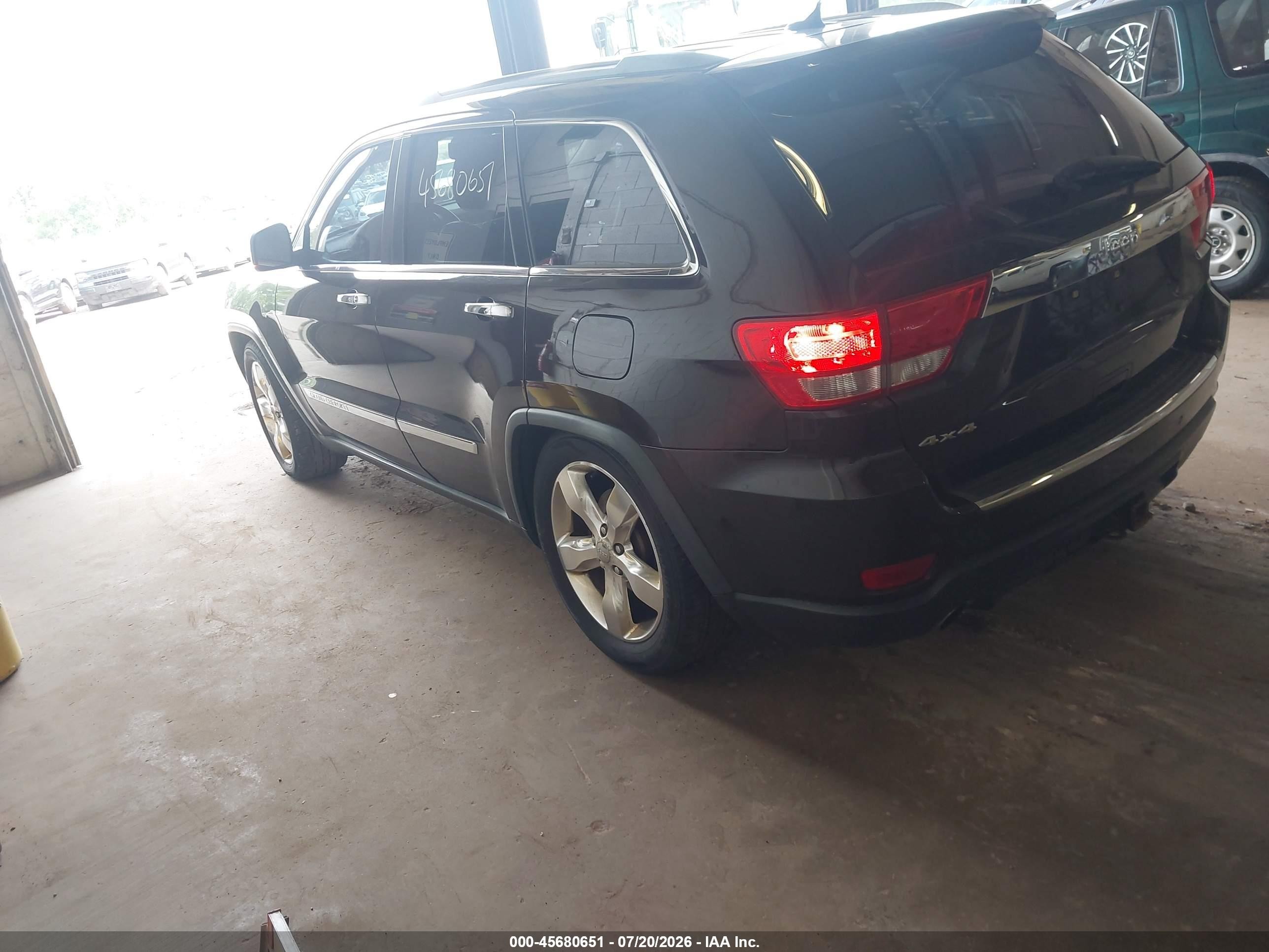 2012 Jeep Grand Cherokee Overland Brown vin: 1C4RJFCT2CC191923