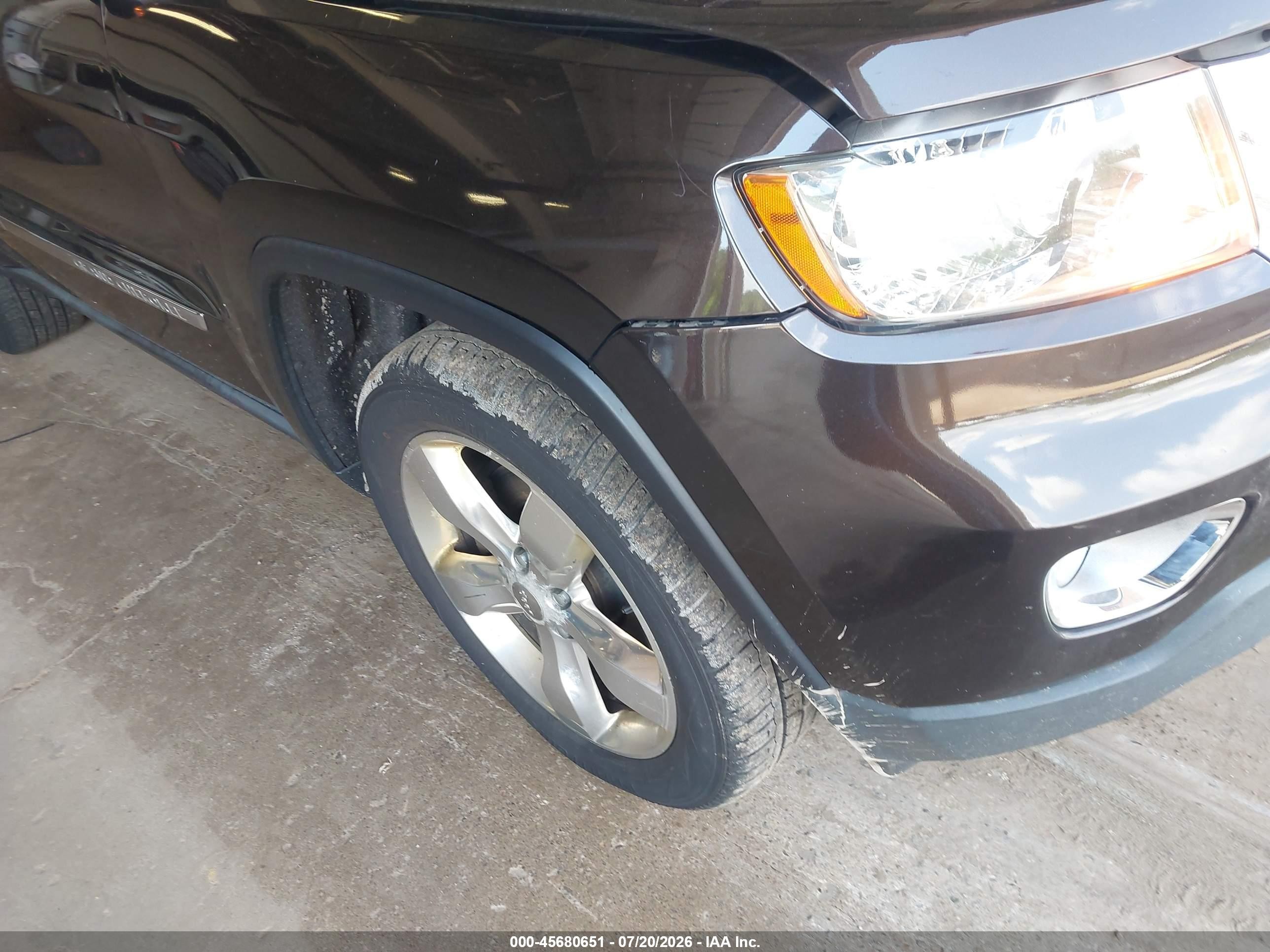 2012 Jeep Grand Cherokee Overland Brown vin: 1C4RJFCT2CC191923