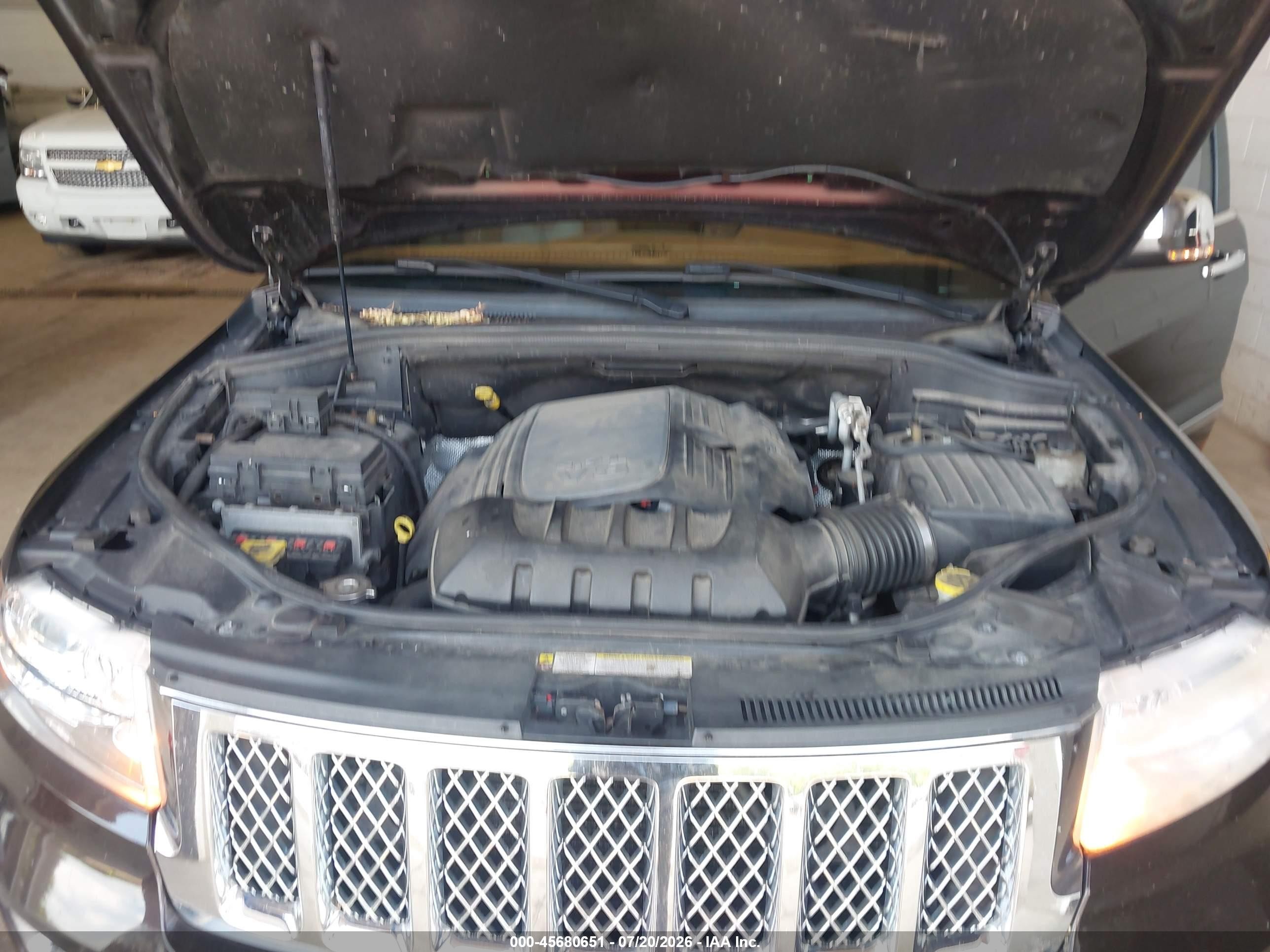 2012 Jeep Grand Cherokee Overland Brown vin: 1C4RJFCT2CC191923