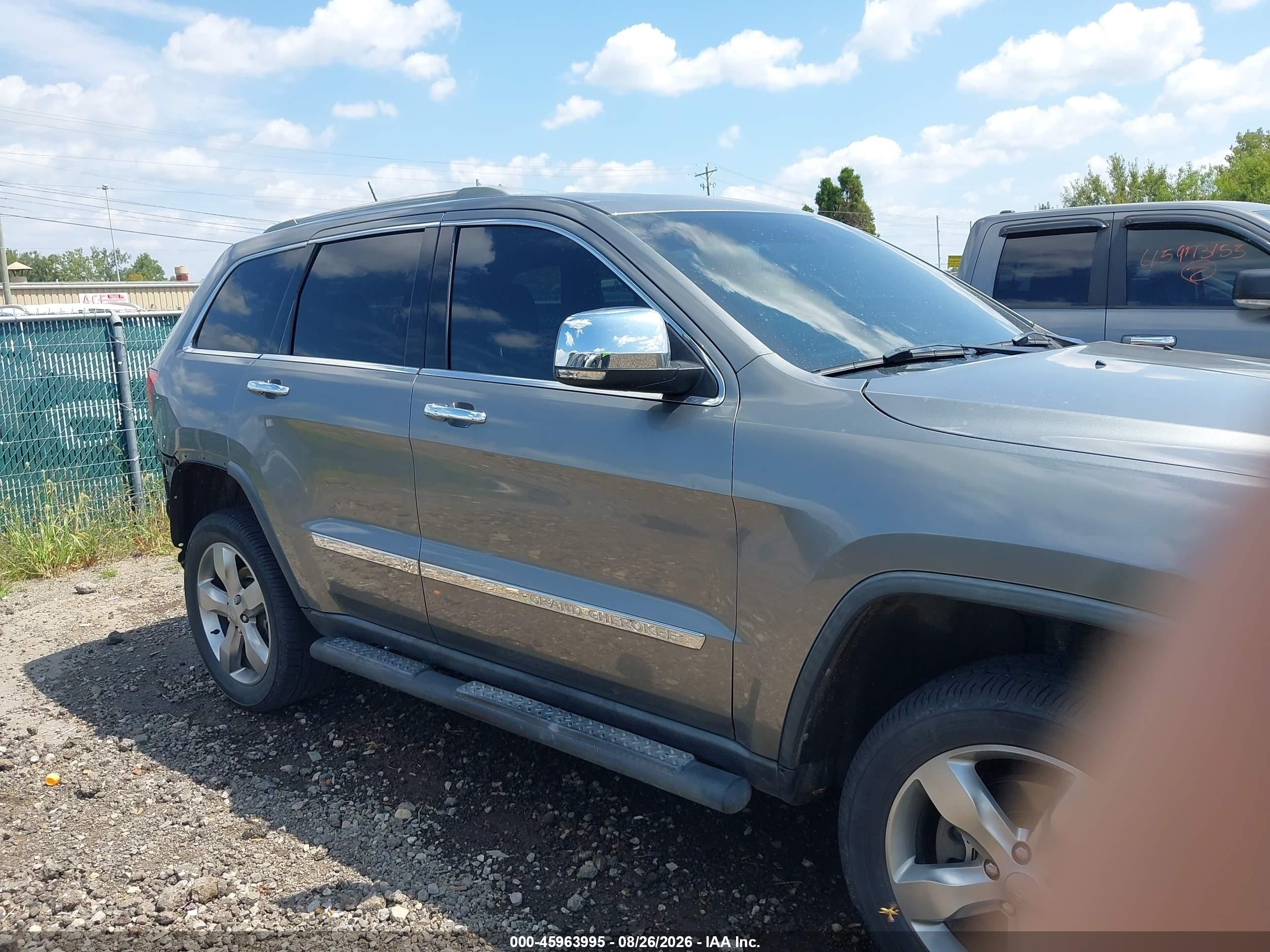 2012 Jeep Grand Cherokee Overland Gray vin: 1C4RJFCT2CC194272