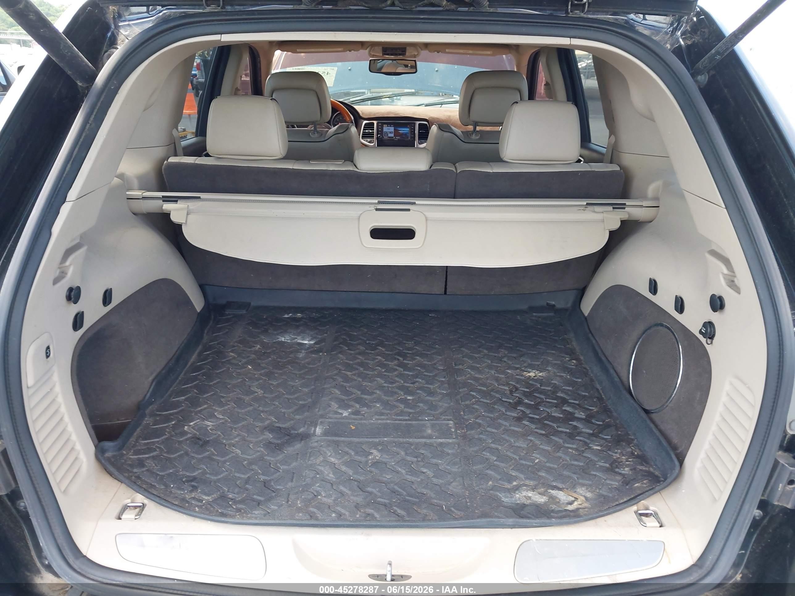 2012 Jeep Grand Cherokee Overland Black vin: 1C4RJFCT2CC220773