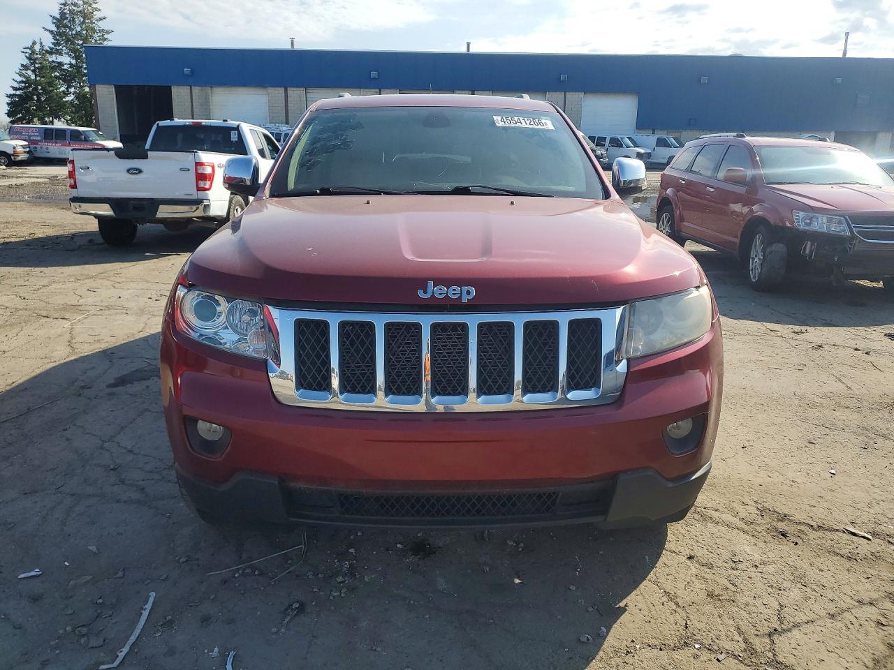 2012 Jeep Grand Cherokee Overland Red vin: 1C4RJFCT2CC241350