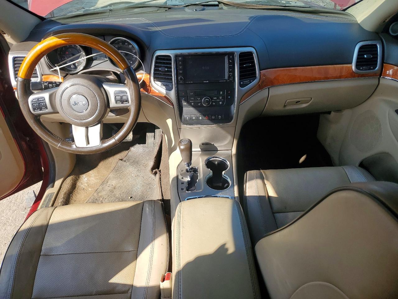 2012 Jeep Grand Cherokee Overland Red vin: 1C4RJFCT2CC241350