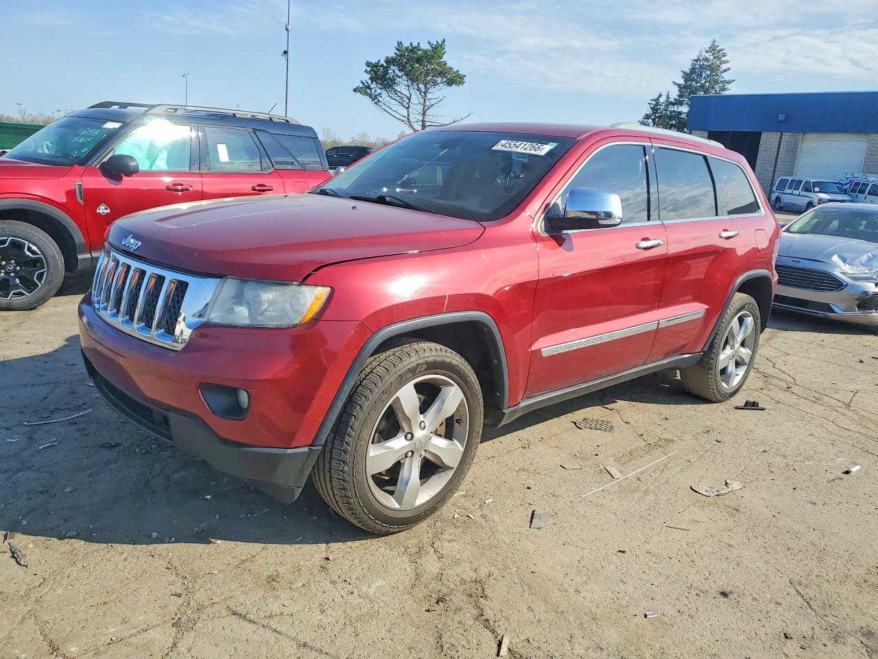 2012 Jeep Grand Cherokee Overland Красный vin: 1C4RJFCT2CC241350