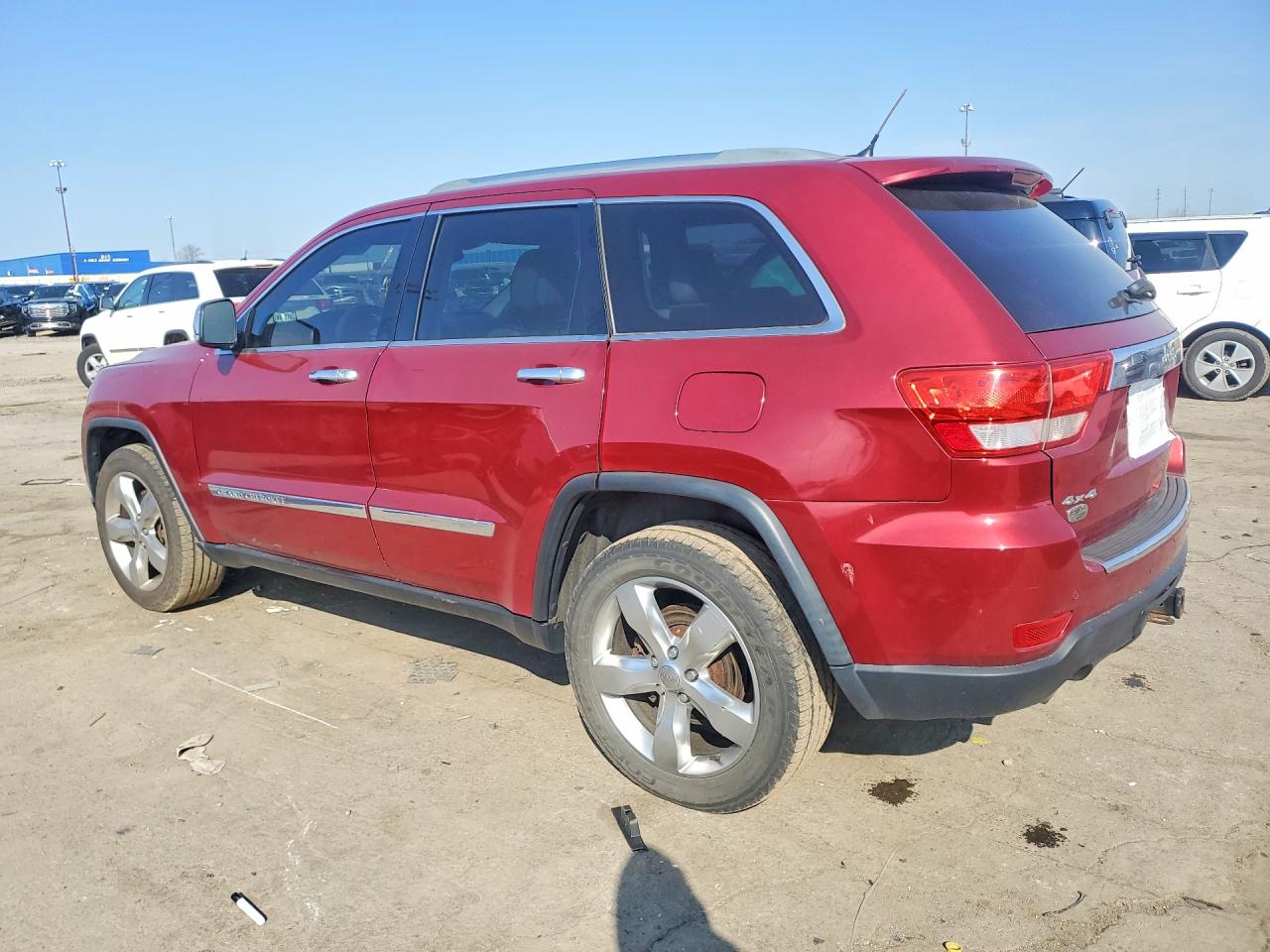 2012 Jeep Grand Cherokee Overland Red vin: 1C4RJFCT2CC241350
