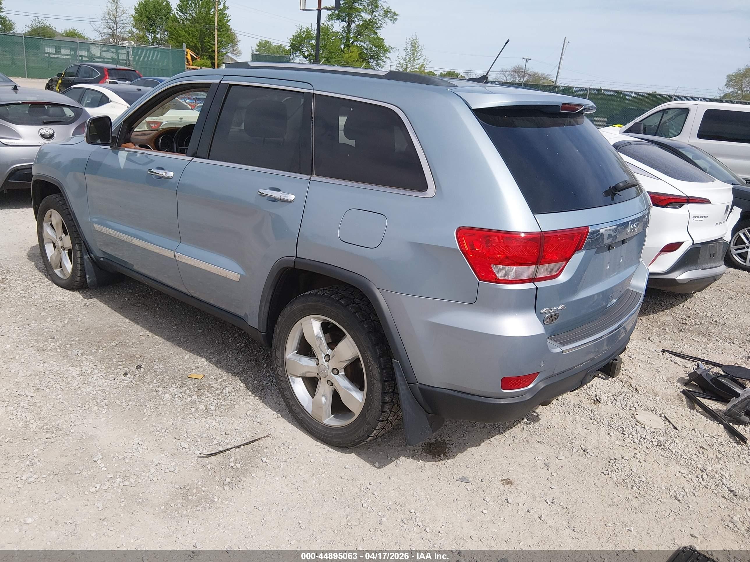 2012 Jeep Grand Cherokee Overland Синий vin: 1C4RJFCT2CC325619
