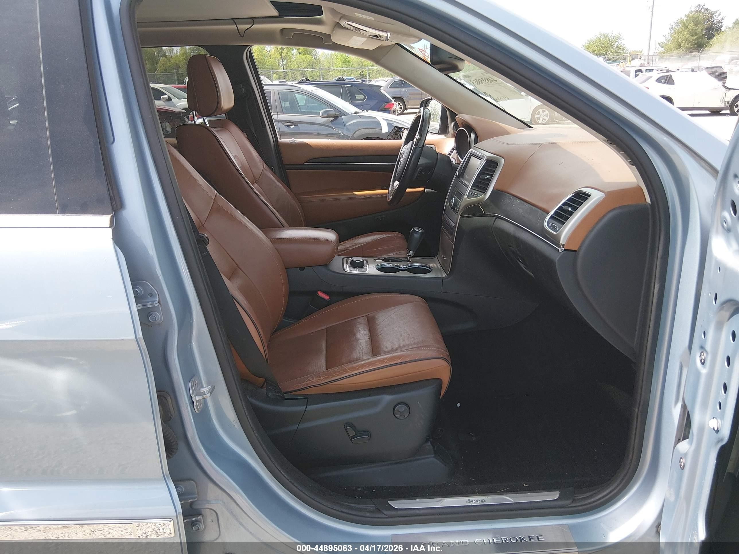 2012 Jeep Grand Cherokee Overland Синий vin: 1C4RJFCT2CC325619