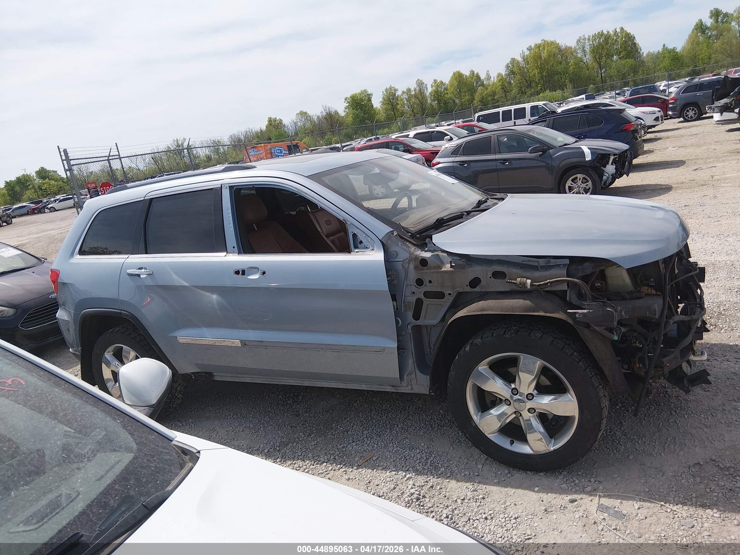 2012 Jeep Grand Cherokee Overland Синий vin: 1C4RJFCT2CC325619