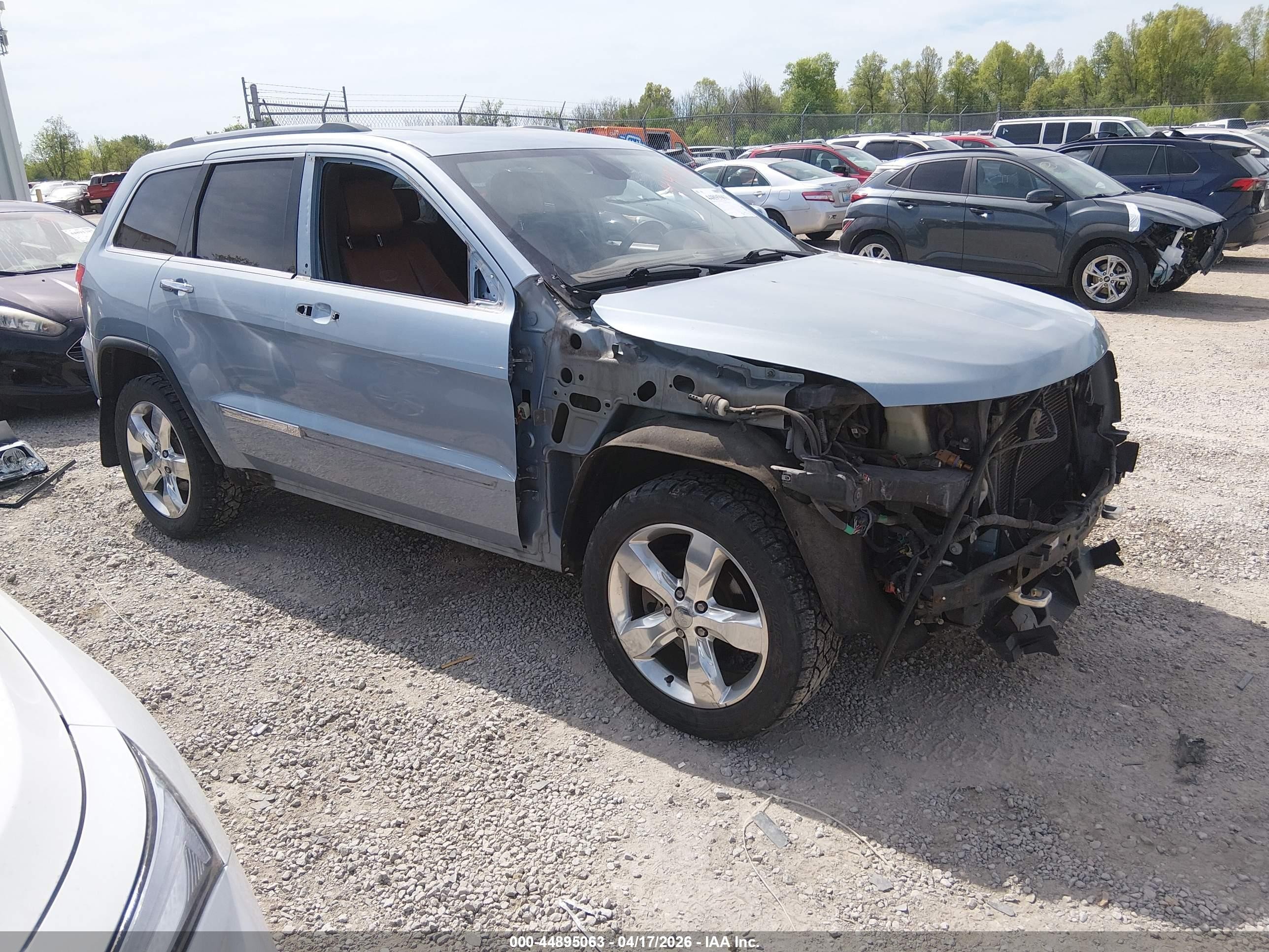 2012 Jeep Grand Cherokee Overland Синий vin: 1C4RJFCT2CC325619