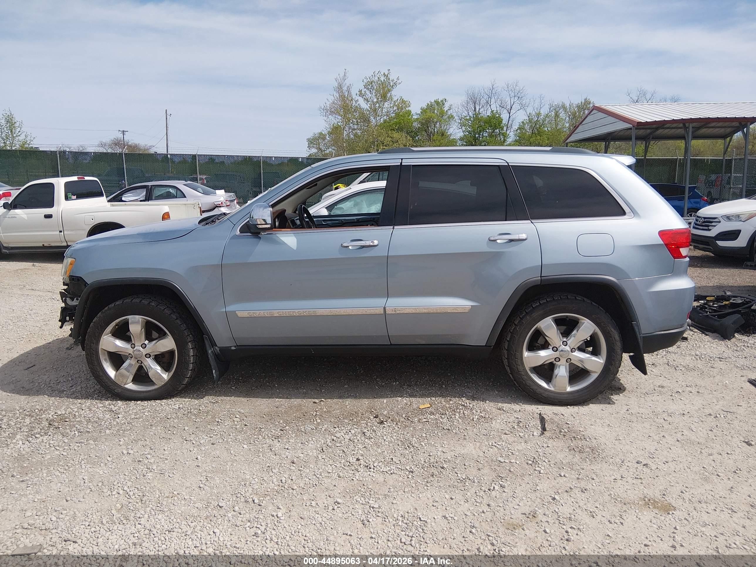 2012 Jeep Grand Cherokee Overland Синий vin: 1C4RJFCT2CC325619