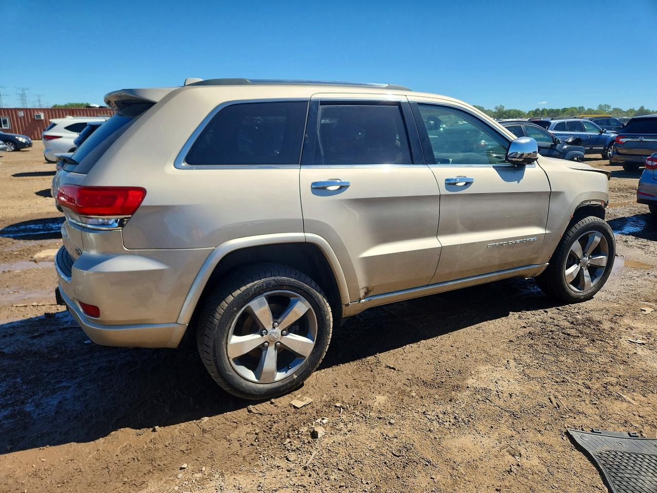 2014 Jeep Grand Cherokee Overland Tan vin: 1C4RJFCT2EC148122