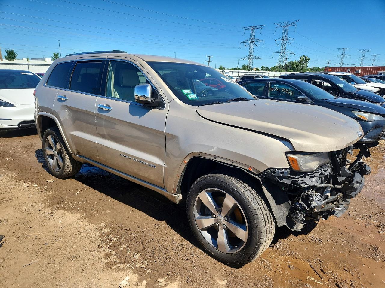 2014 Jeep Grand Cherokee Overland Tan vin: 1C4RJFCT2EC148122