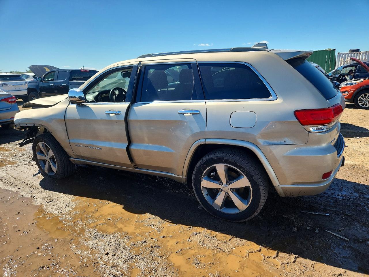 2014 Jeep Grand Cherokee Overland Tan vin: 1C4RJFCT2EC148122