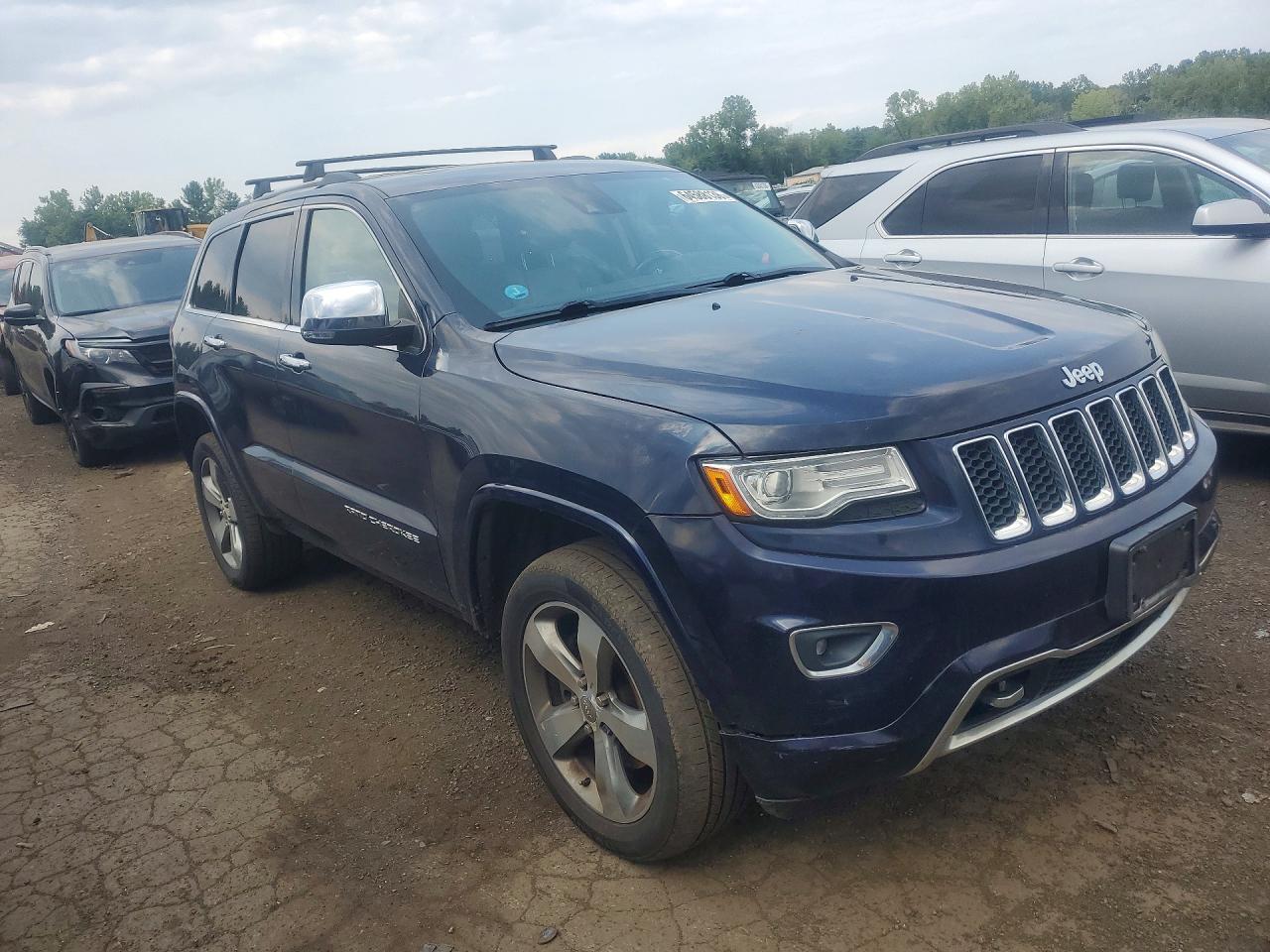 2014 Jeep Grand Cherokee Overland Blue vin: 1C4RJFCT2EC518369