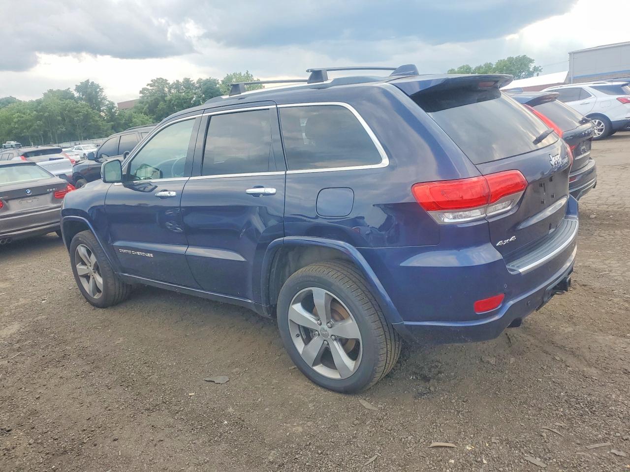 2014 Jeep Grand Cherokee Overland Blue vin: 1C4RJFCT2EC518369