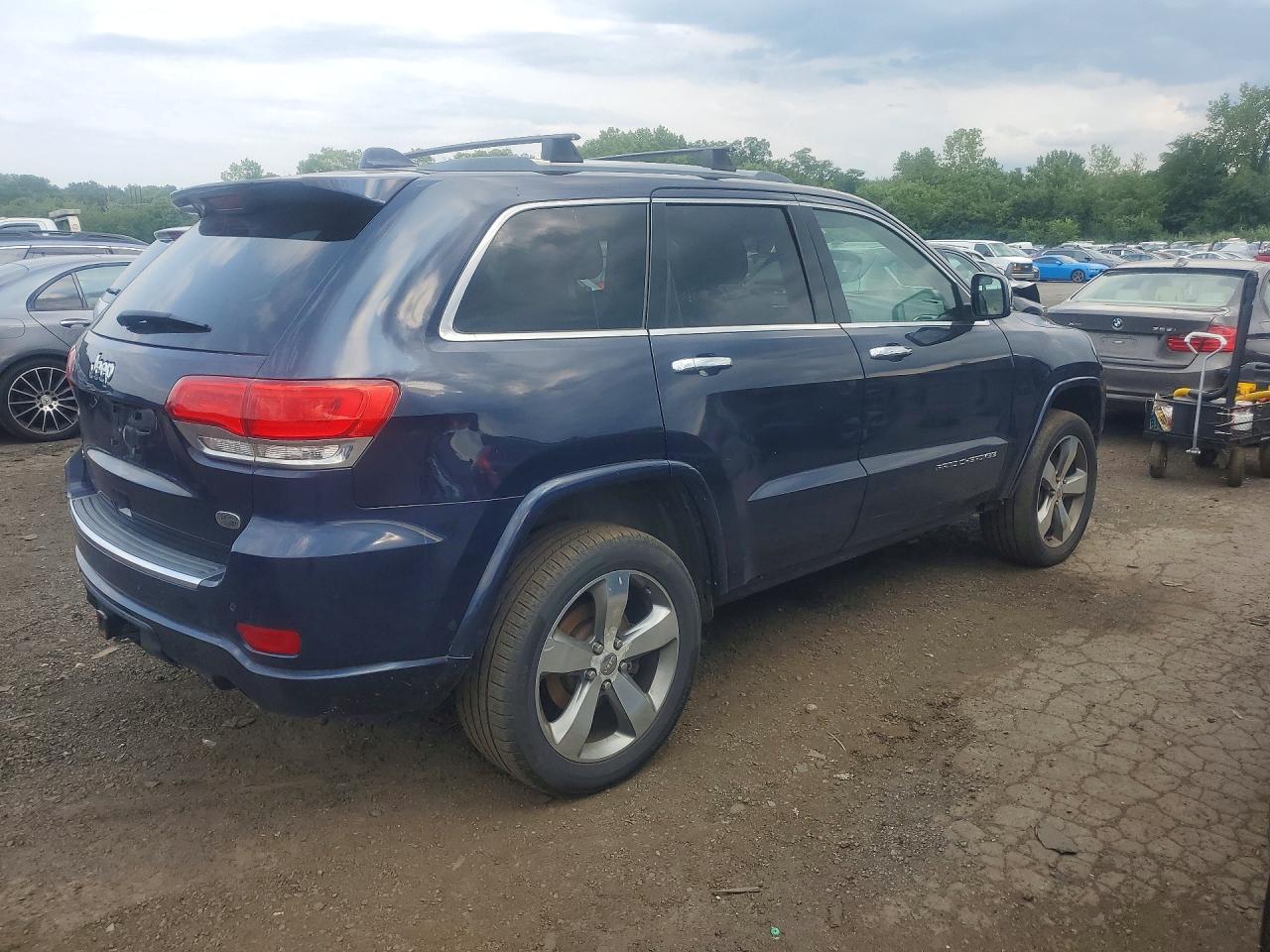 2014 Jeep Grand Cherokee Overland Blue vin: 1C4RJFCT2EC518369