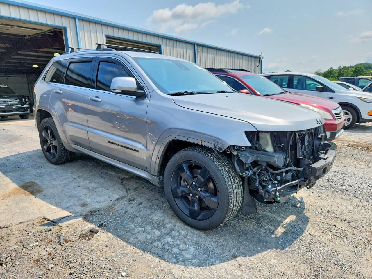 2015 Jeep Grand Cherokee Overland Silver vin: 1C4RJFCT2FC106356