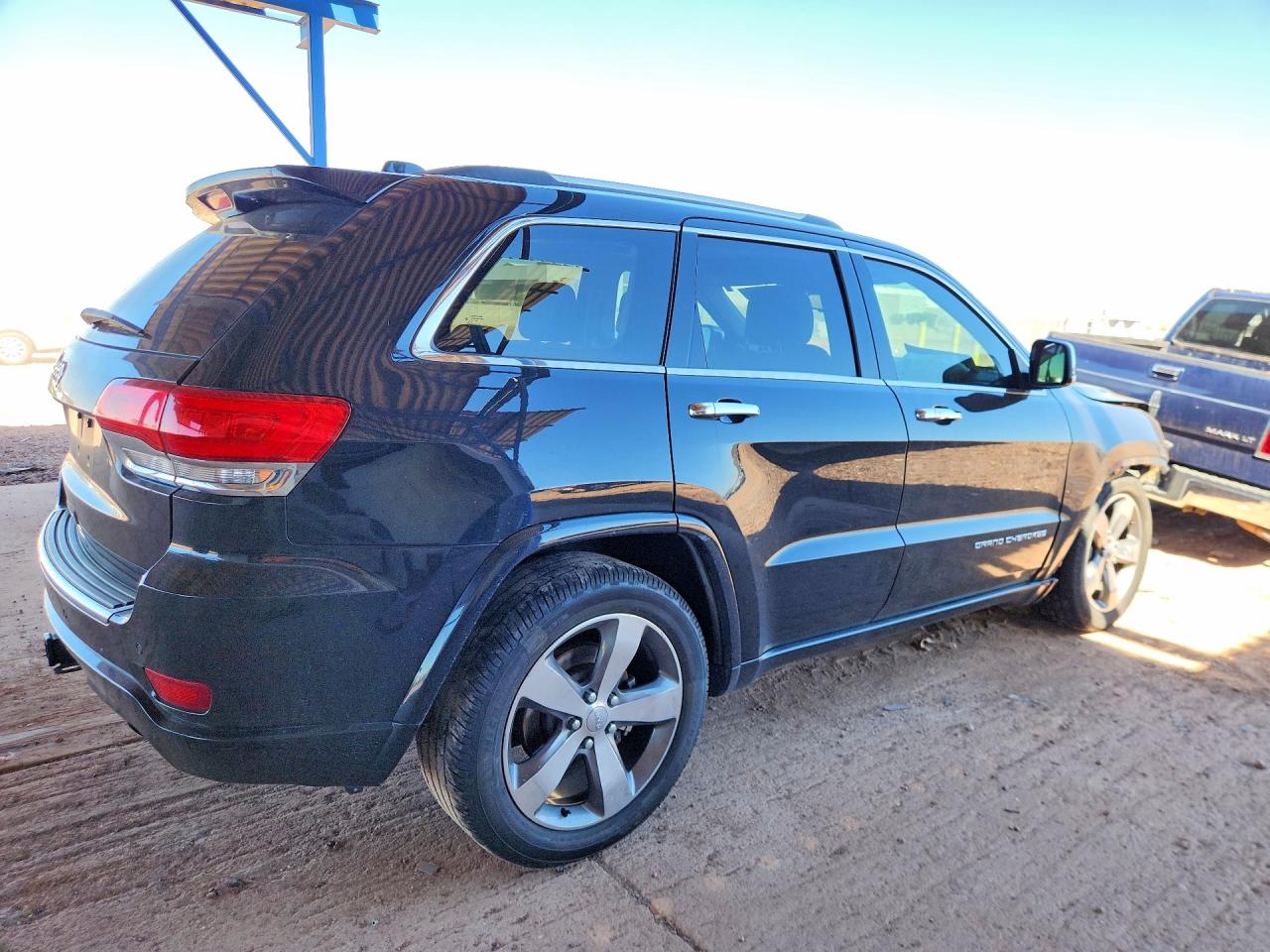 2015 Jeep Grand Cherokee Overland Black vin: 1C4RJFCT2FC722459