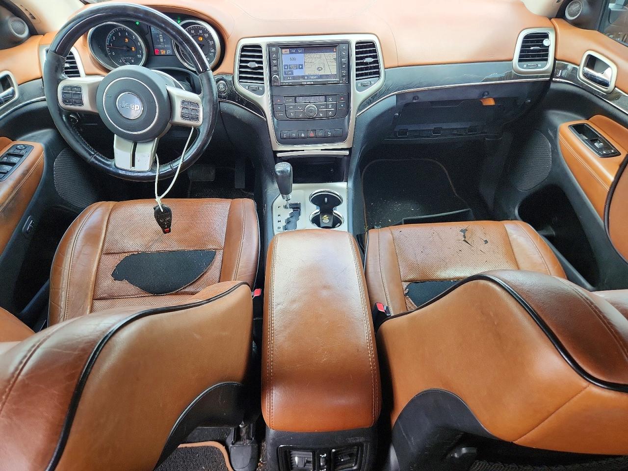 2012 Jeep Grand Cherokee Overland Black vin: 1C4RJFCT3CC105258