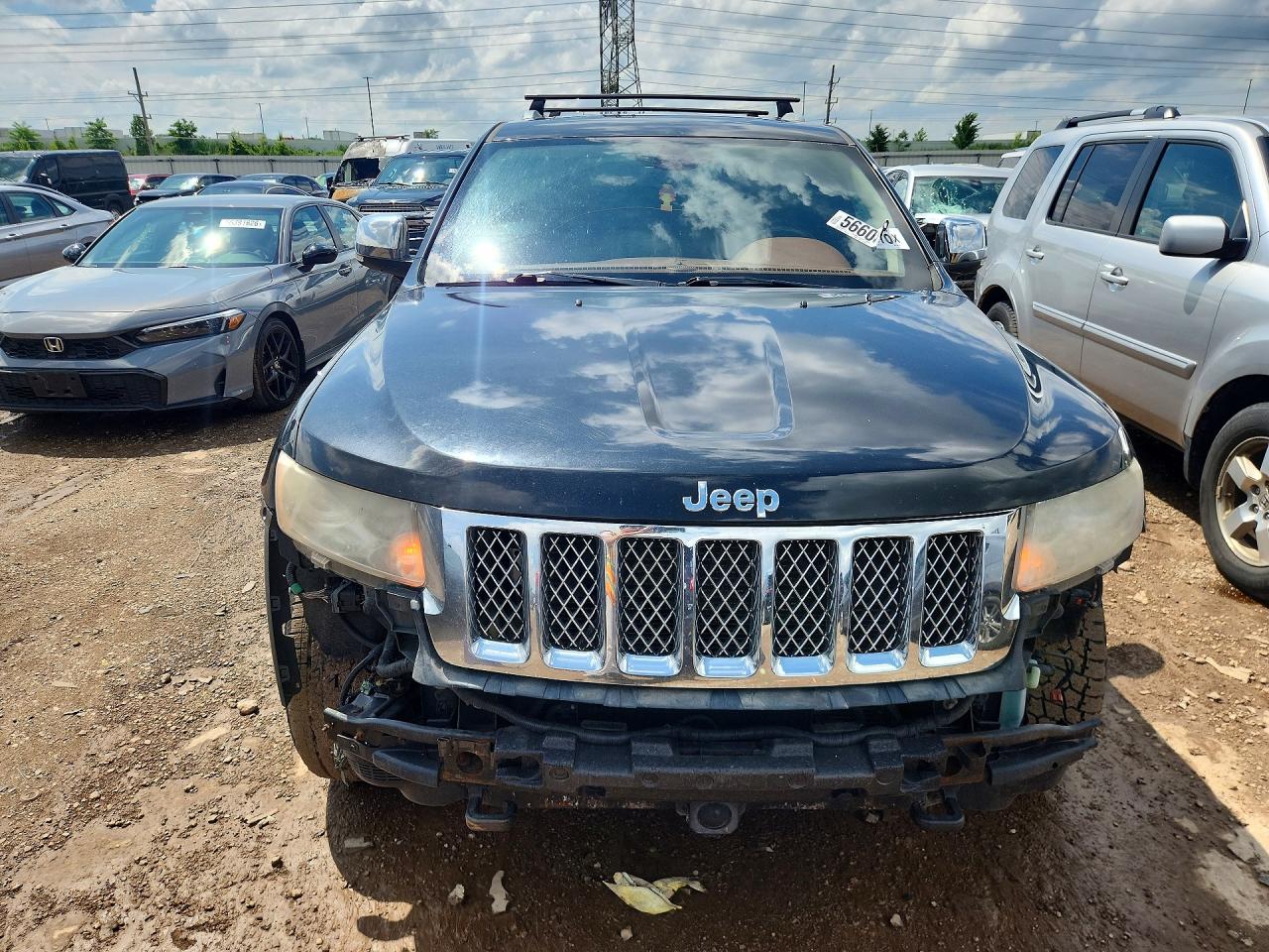 2012 Jeep Grand Cherokee Overland Black vin: 1C4RJFCT3CC105258