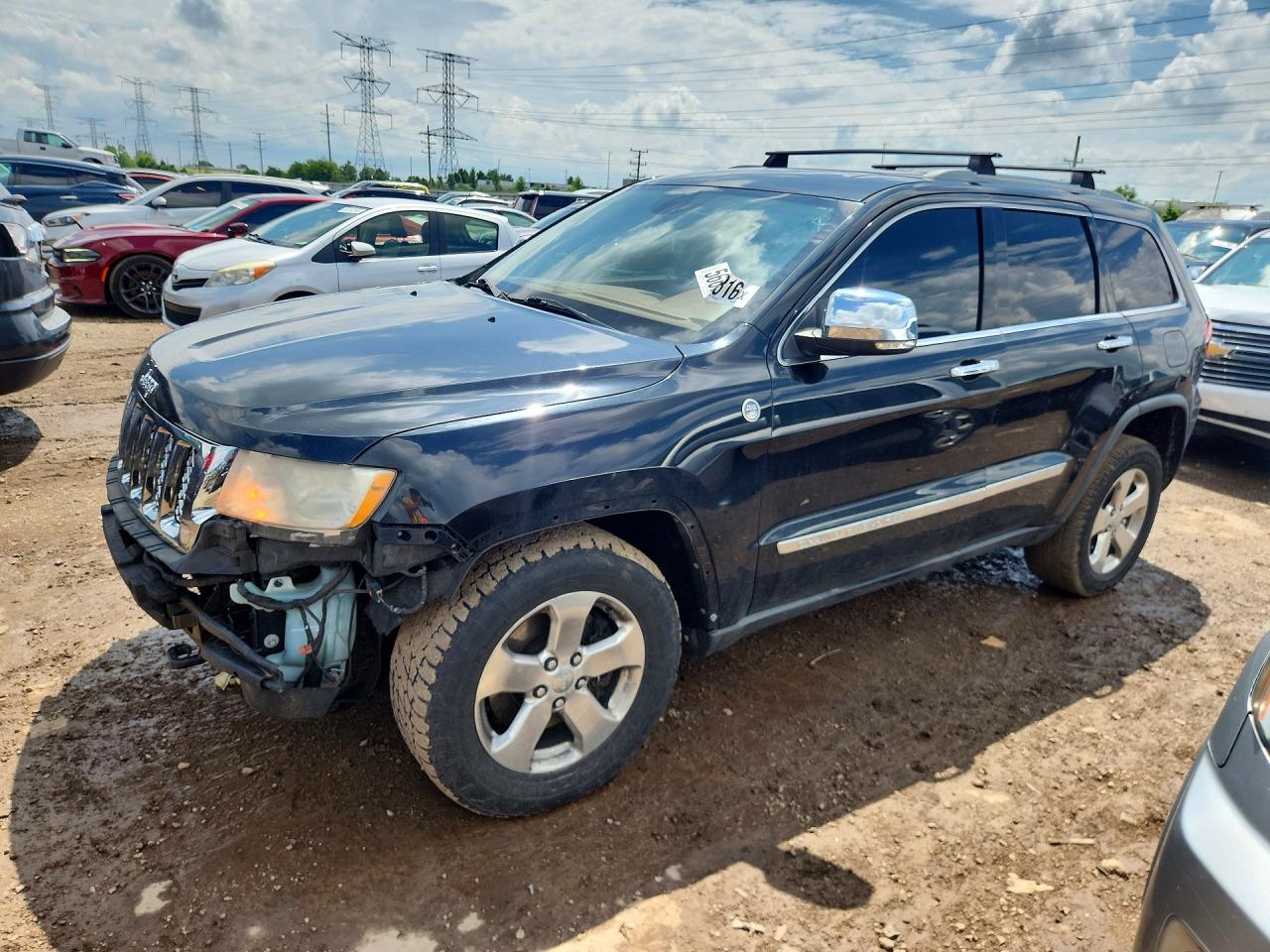 2012 Jeep Grand Cherokee Overland Черный vin: 1C4RJFCT3CC105258