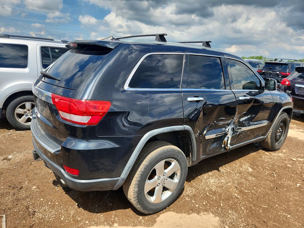 2012 Jeep Grand Cherokee Overland Black vin: 1C4RJFCT3CC105258