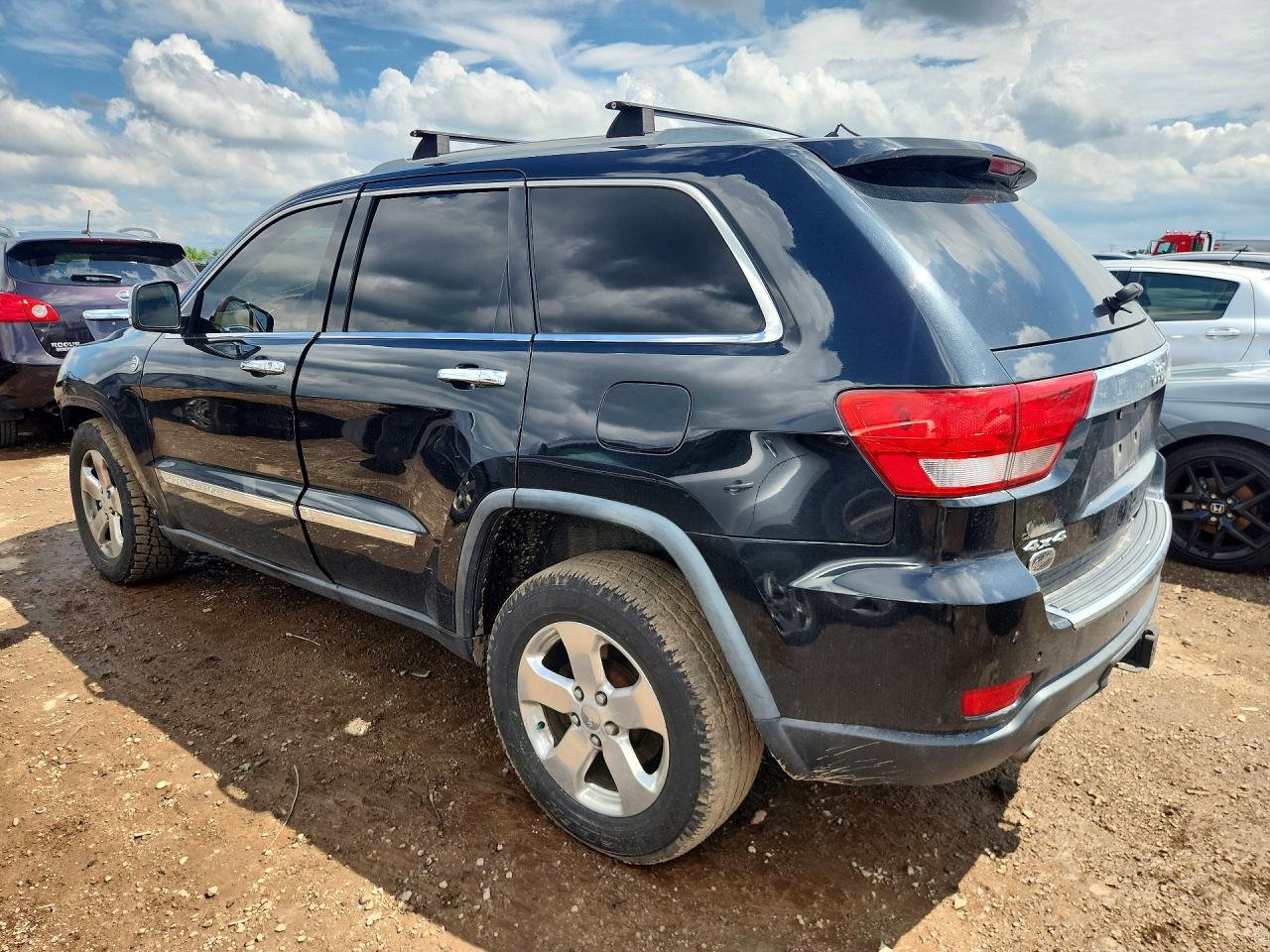2012 Jeep Grand Cherokee Overland Black vin: 1C4RJFCT3CC105258