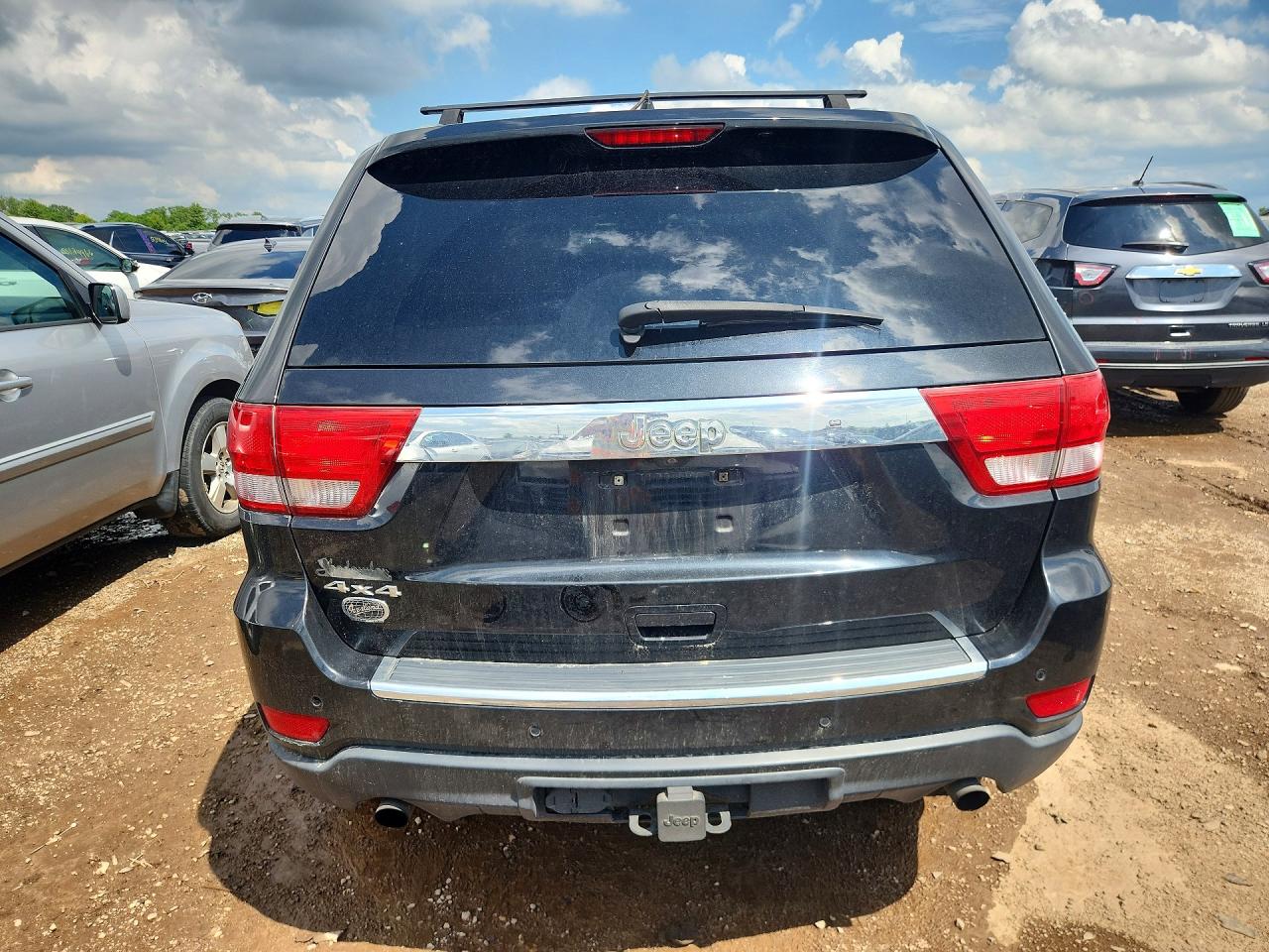 2012 Jeep Grand Cherokee Overland Black vin: 1C4RJFCT3CC105258