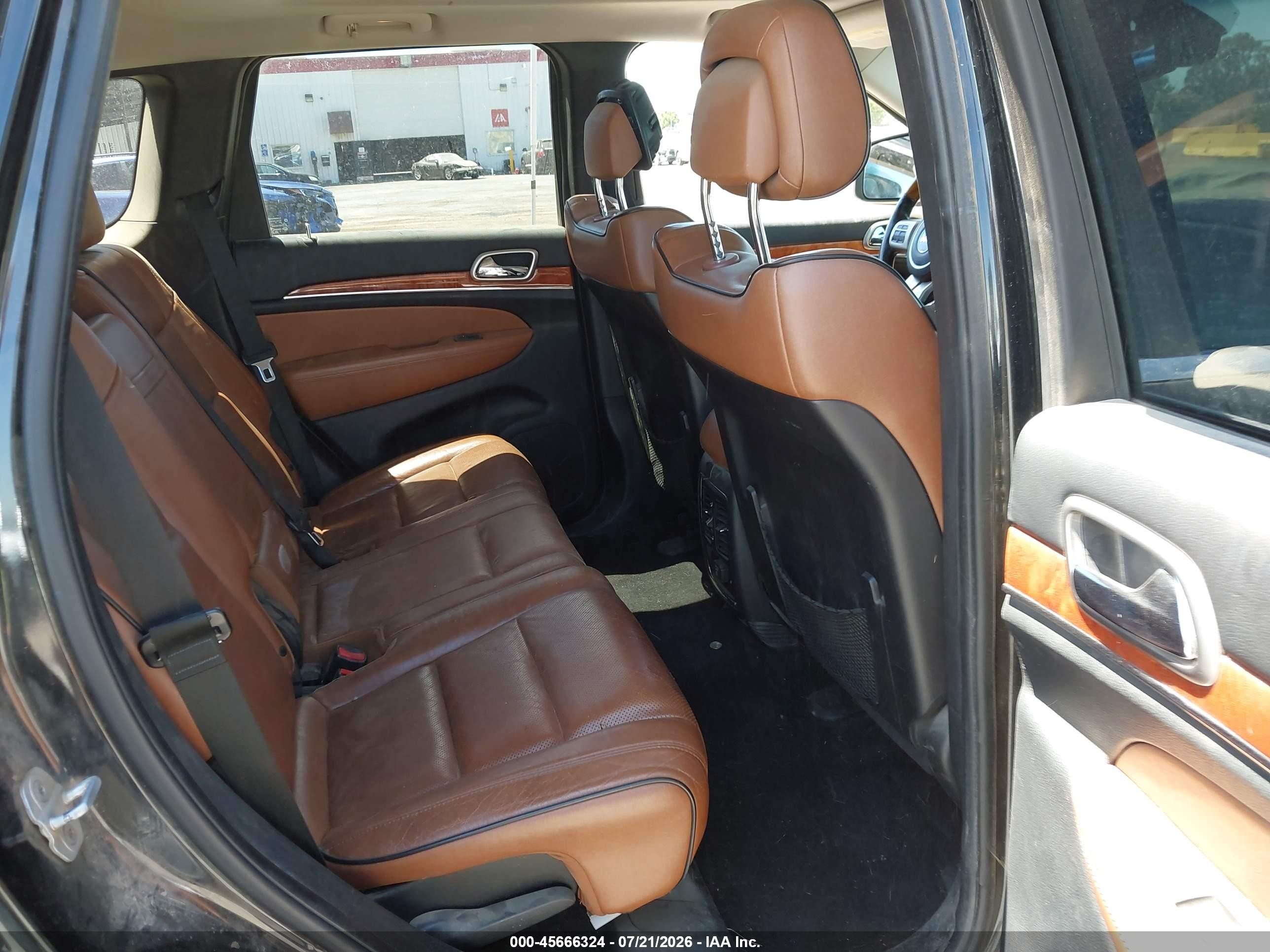 2012 Jeep Grand Cherokee Overland Black vin: 1C4RJFCT3CC161300